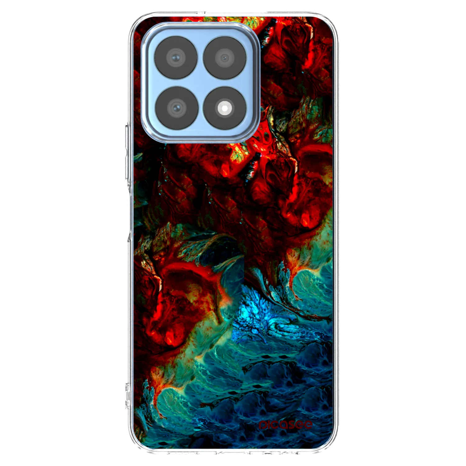 Picasee silikonový průhledný obal pro Honor X8a - Universe