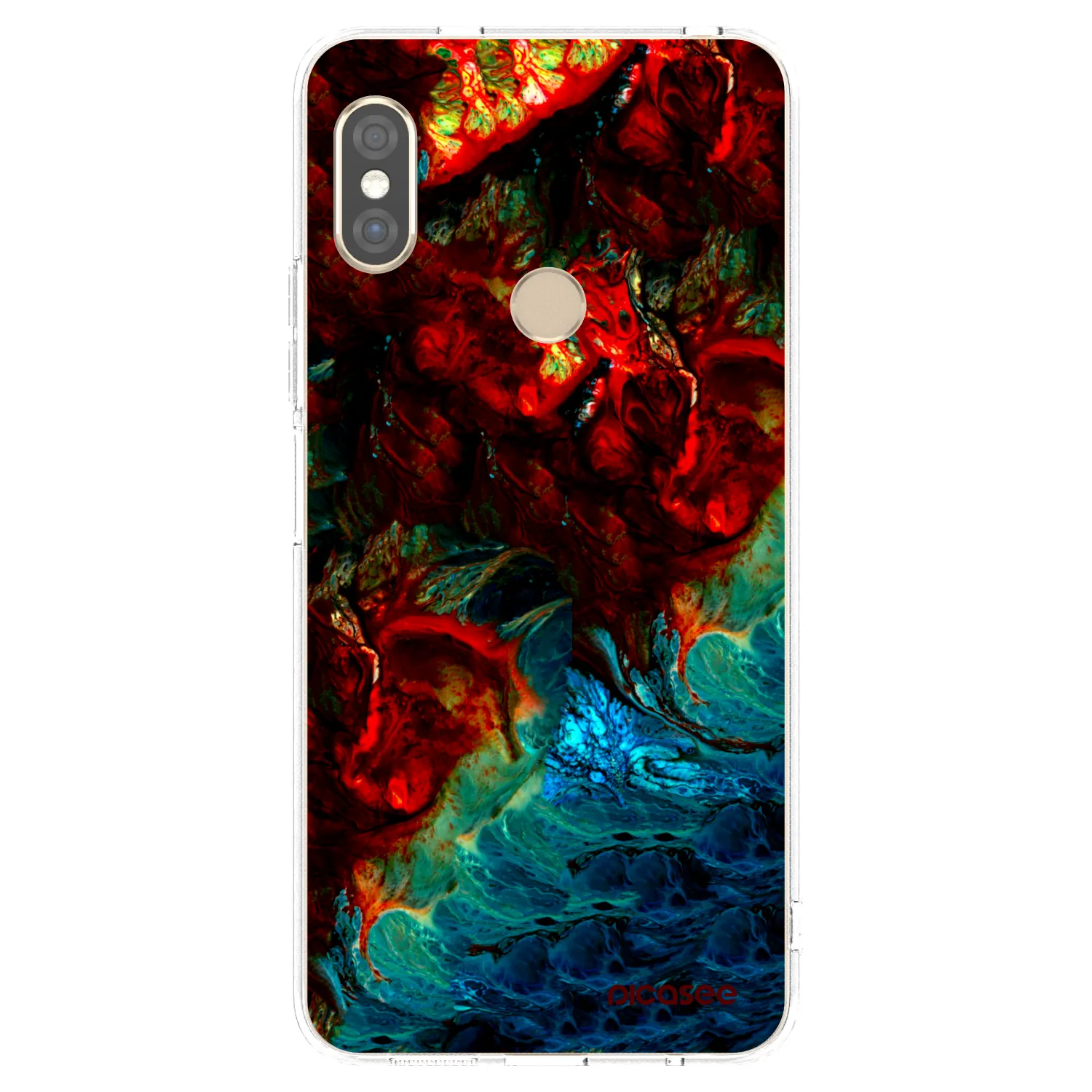 Picasee silikonový průhledný obal pro Xiaomi Redmi Note 5 Global - Universe