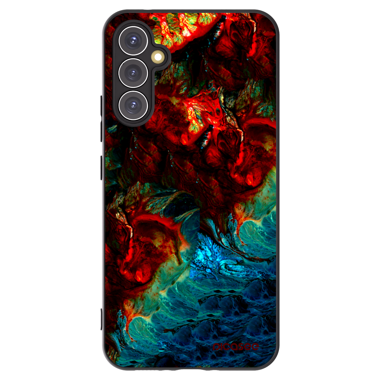 Picasee silikonový černý obal pro Samsung Galaxy A34 5G A346B - Universe