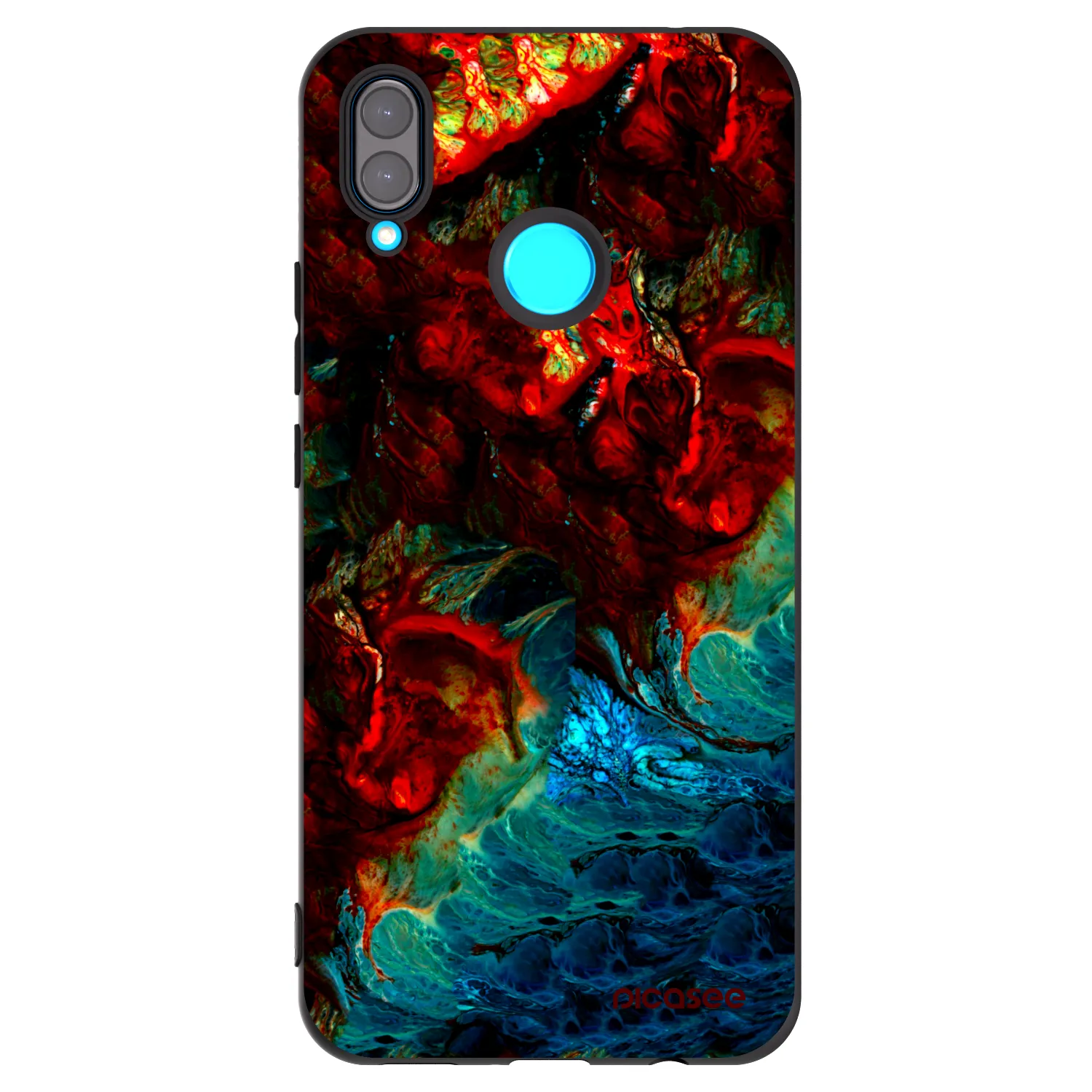 Picasee silikonový černý obal pro Huawei Nova 3 - Universe