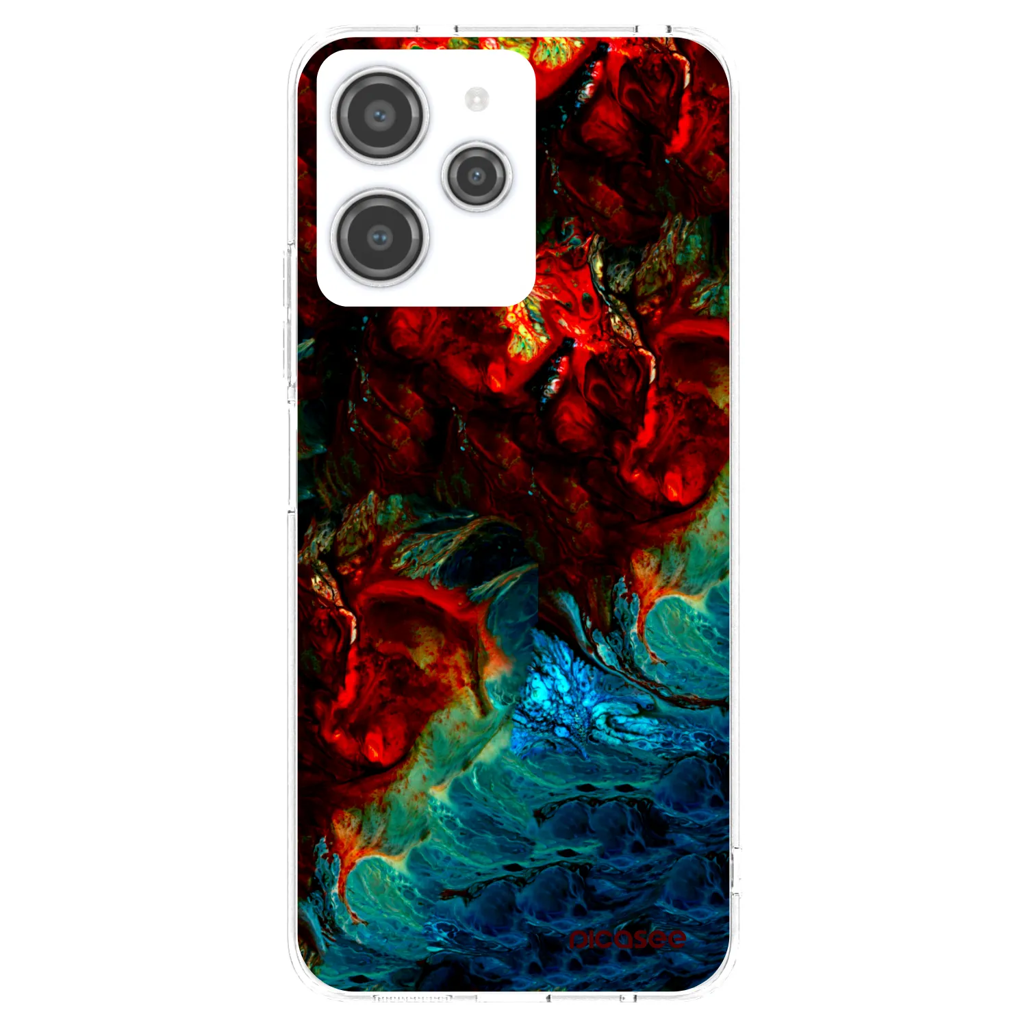 Picasee silikonový průhledný obal pro Xiaomi Redmi 12 4G - Universe