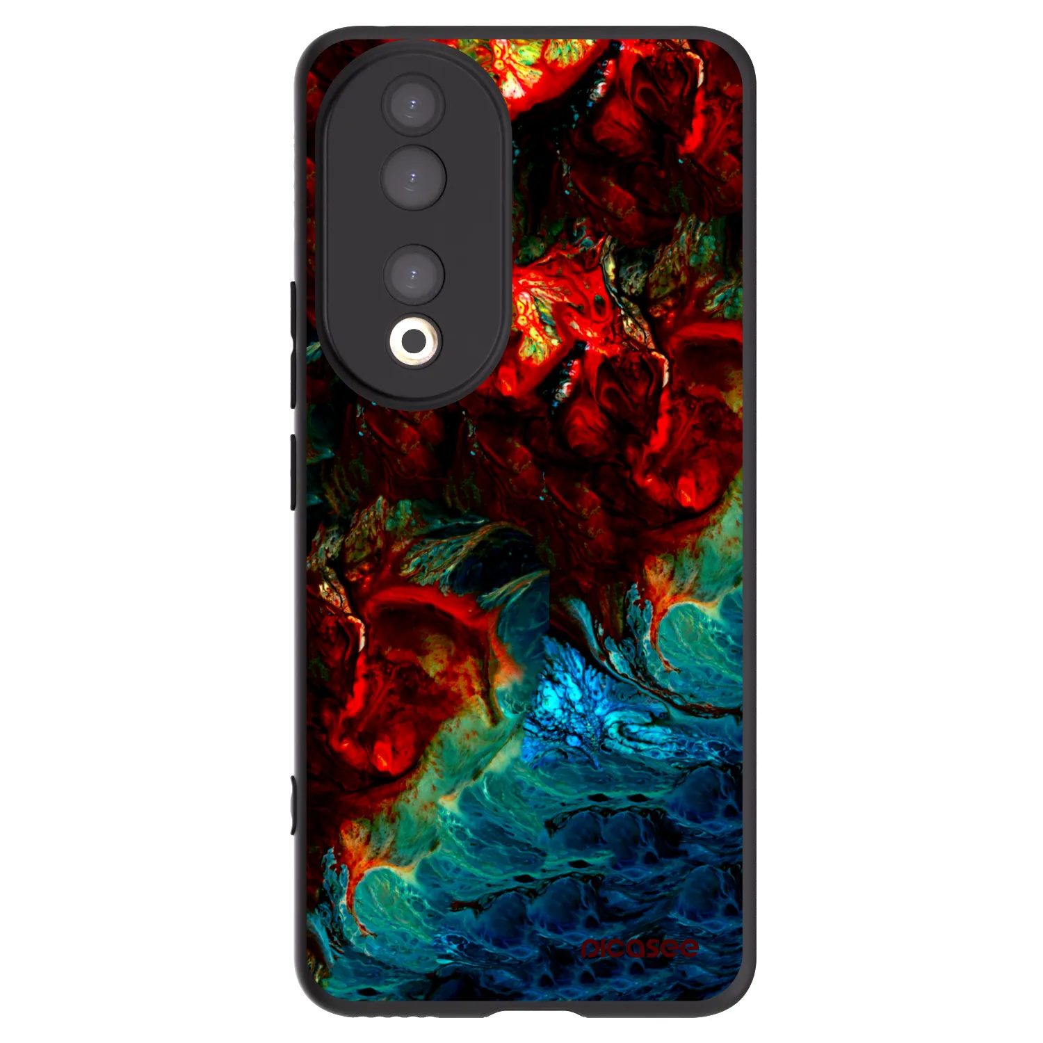 Picasee silikonový černý obal pro Honor 90 5G - Universe