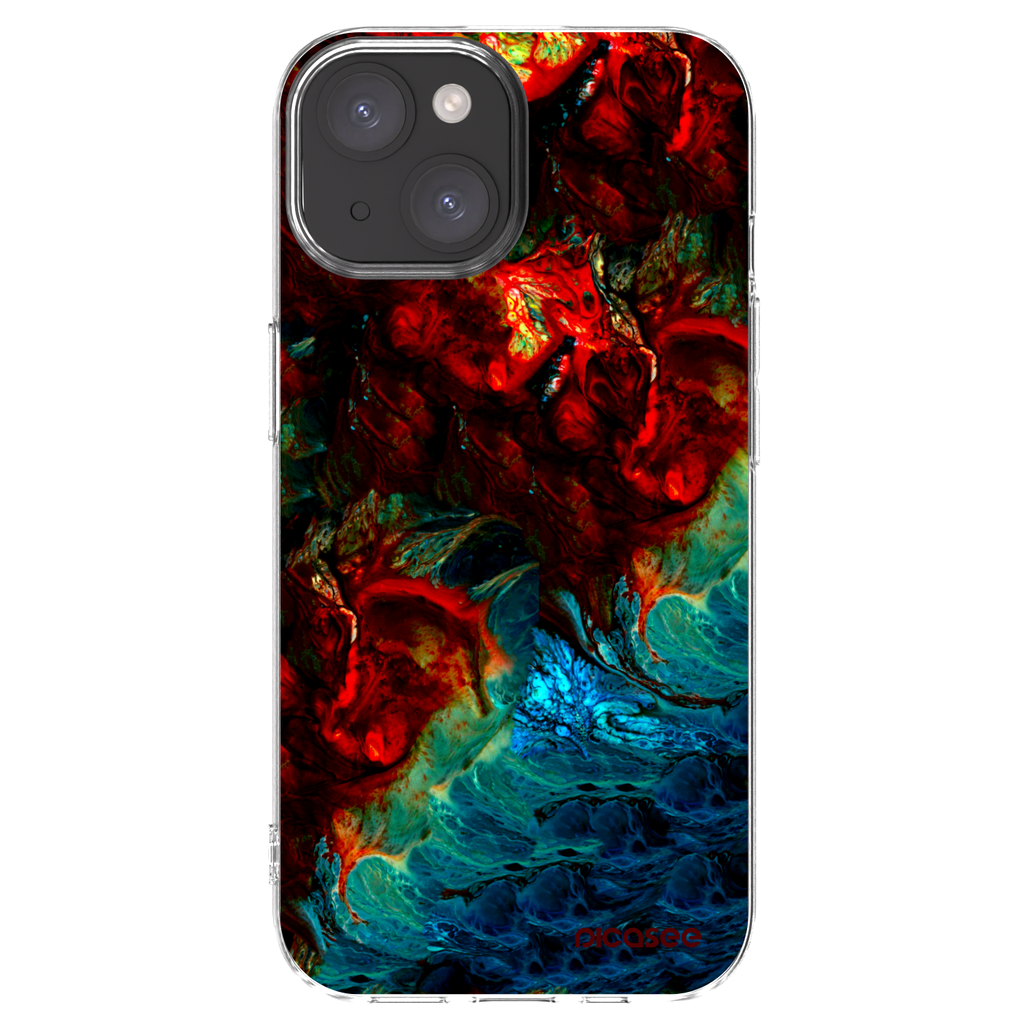 Picasee silikonový průhledný obal pro Apple iPhone 15 - Universe