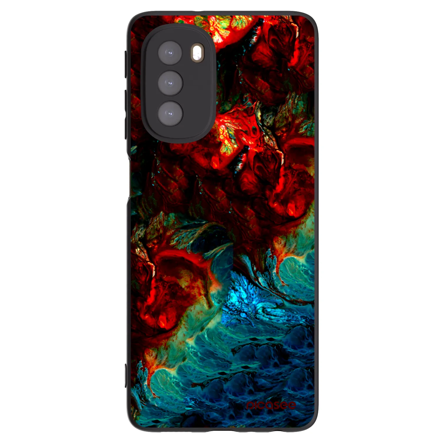 Picasee silikonový černý obal pro Motorola Moto G51 - Universe