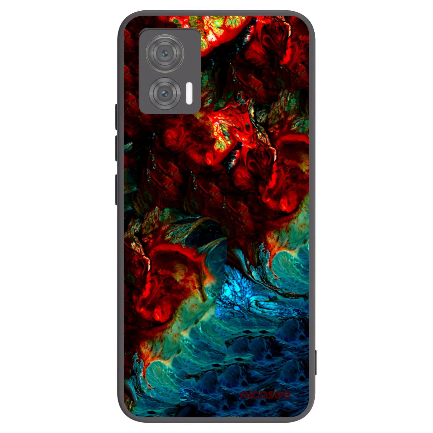 Picasee silikonový černý obal pro Motorola Edge 30 Neo - Universe