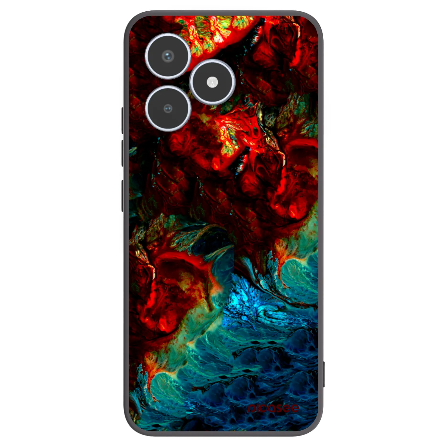 Picasee silikonový černý obal pro Realme C53 - Universe