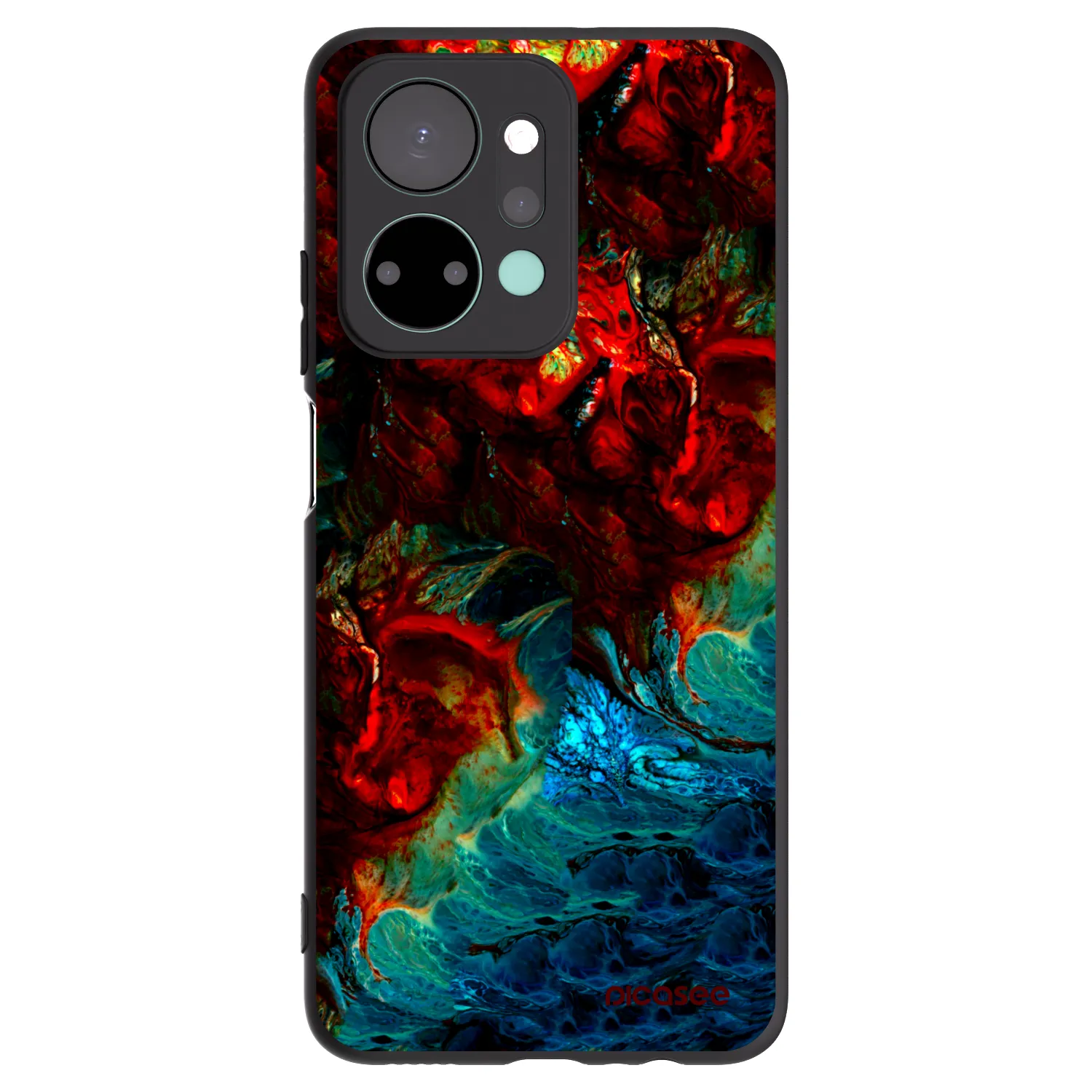Picasee silikonový černý obal pro Honor X7a - Universe