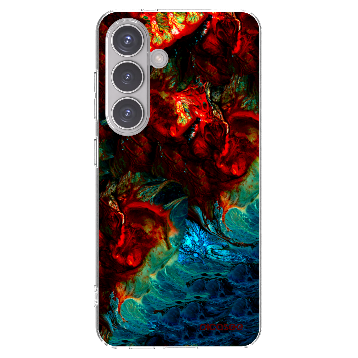 Picasee silikonový průhledný obal pro Samsung Galaxy S24 S921B 5G - Universe