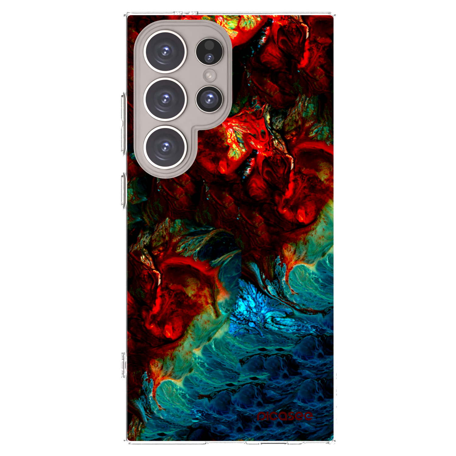 Picasee silikonový průhledný obal pro Samsung Galaxy S24 Ultra S928B 5G - Universe