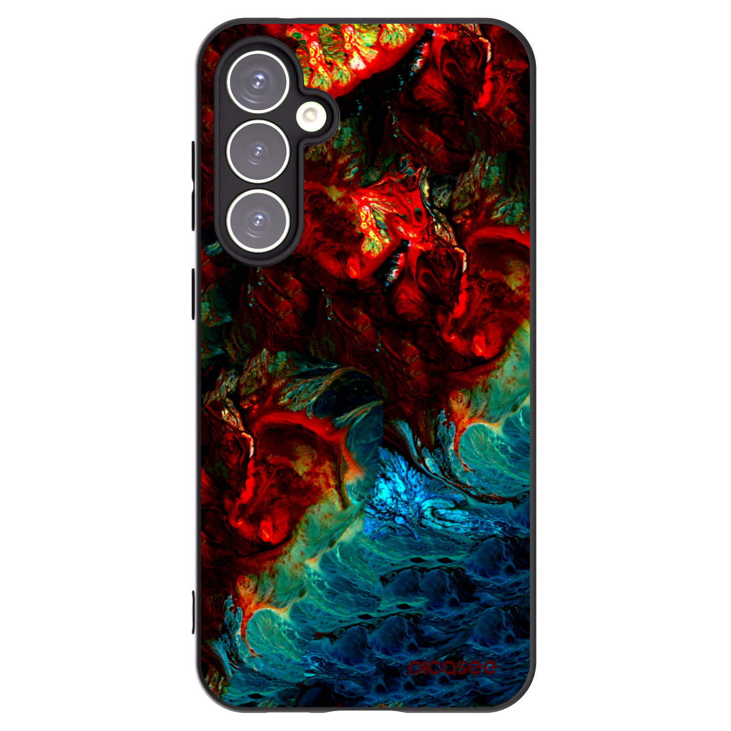 Picasee silikonový černý obal pro Samsung Galaxy S23 FE S711B - Universe
