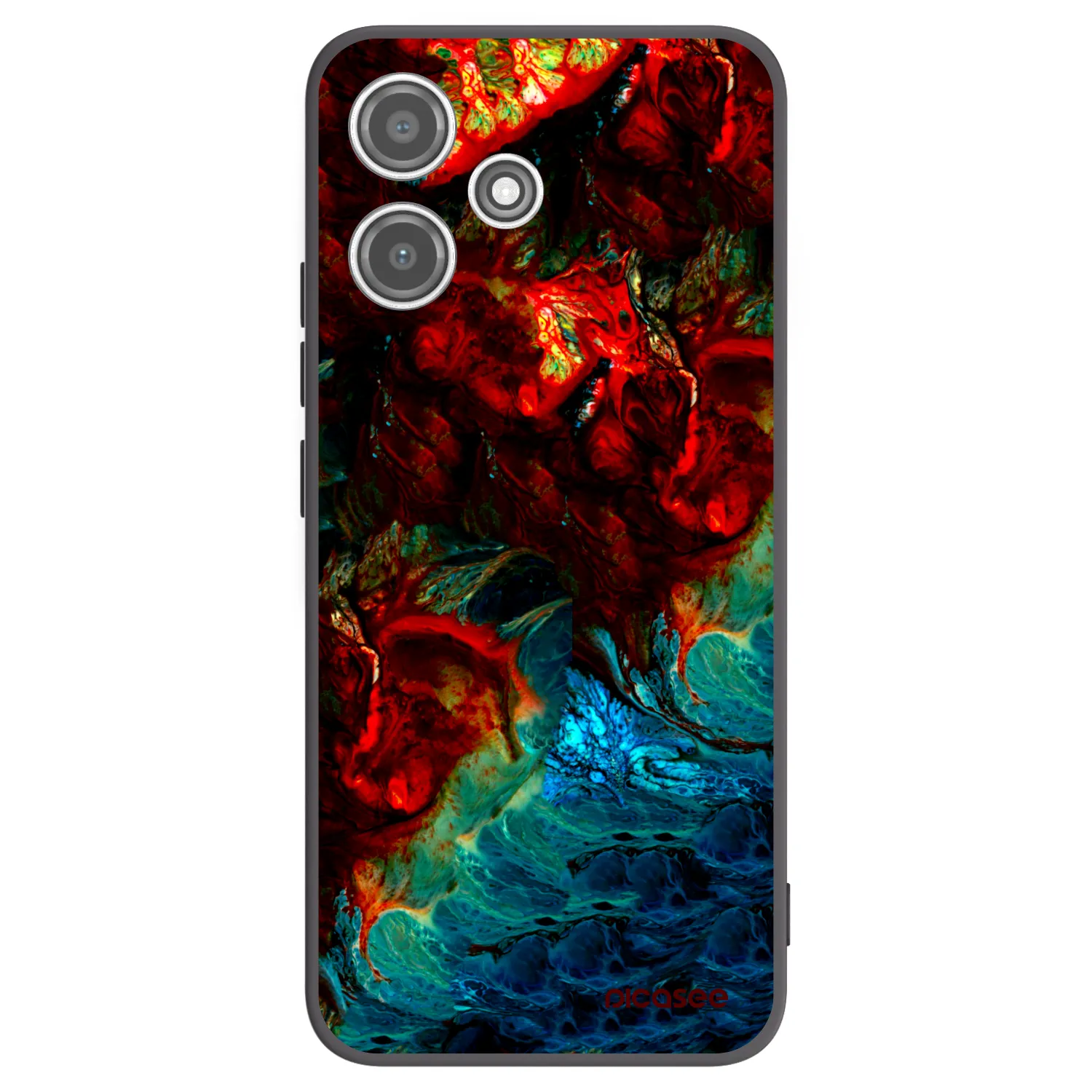 Picasee silikonový černý obal pro Xiaomi Redmi 12 5G - Universe