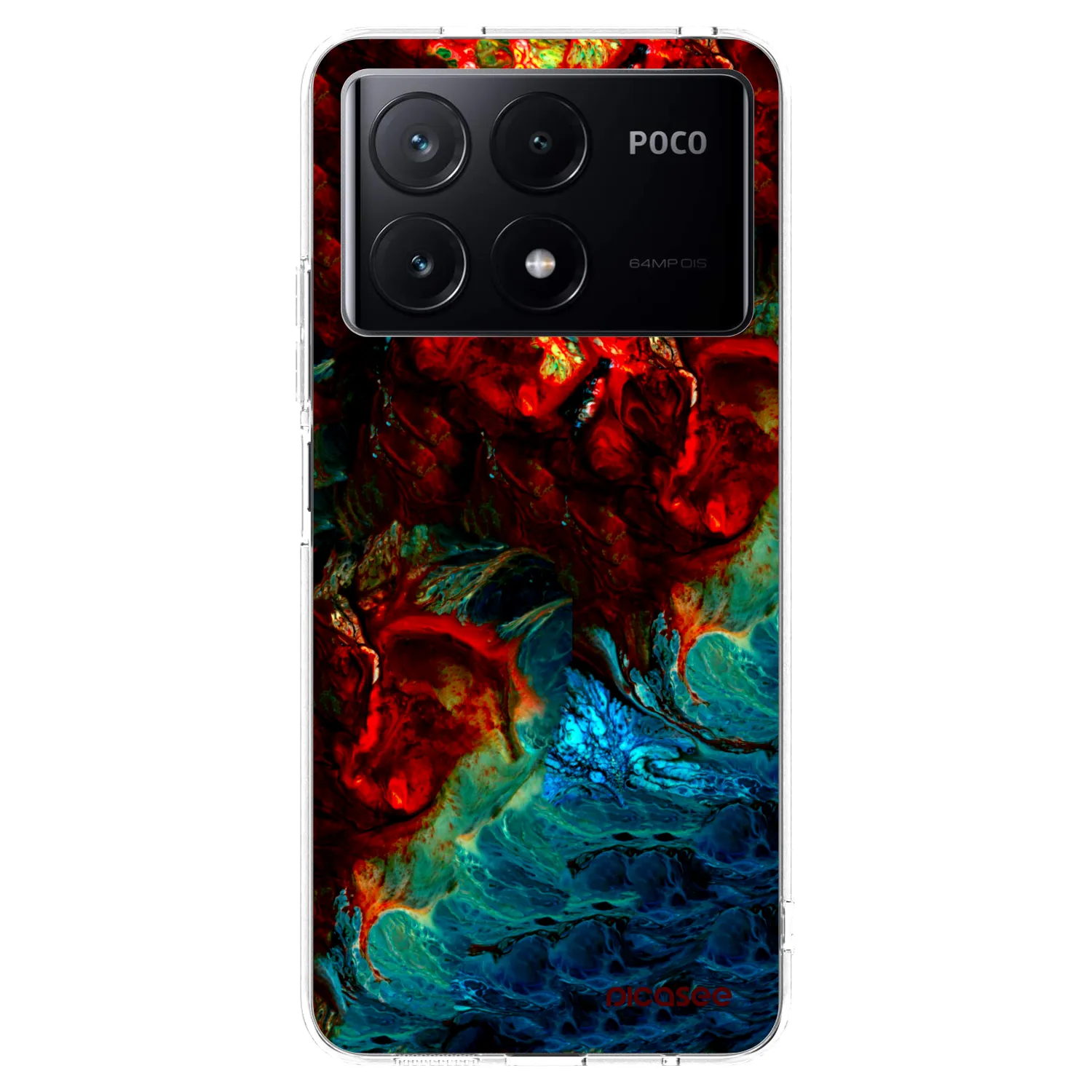 Picasee silikonový průhledný obal pro Xiaomi Poco X6 Pro - Universe