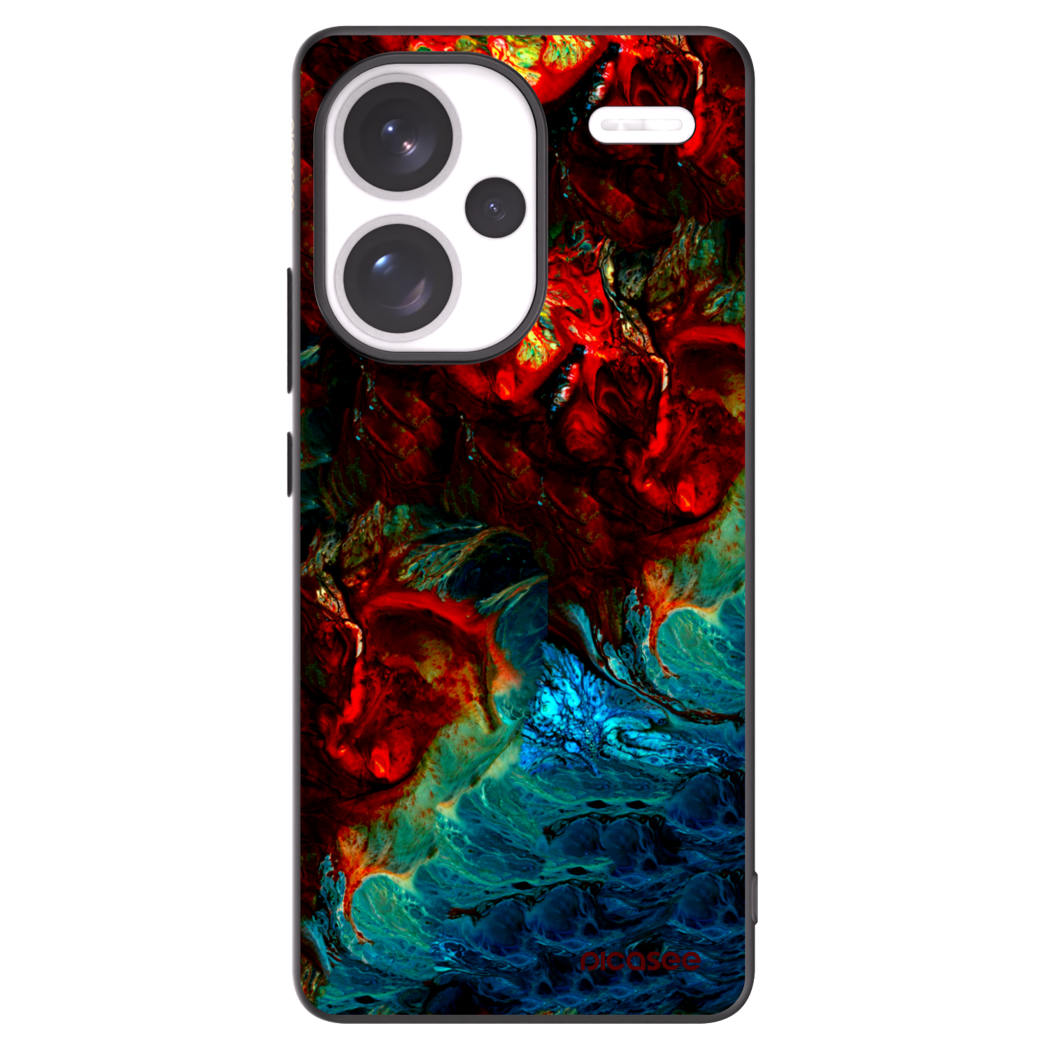 Picasee silikonový černý obal pro Xiaomi Redmi Note 13 Pro+ 5G - Universe