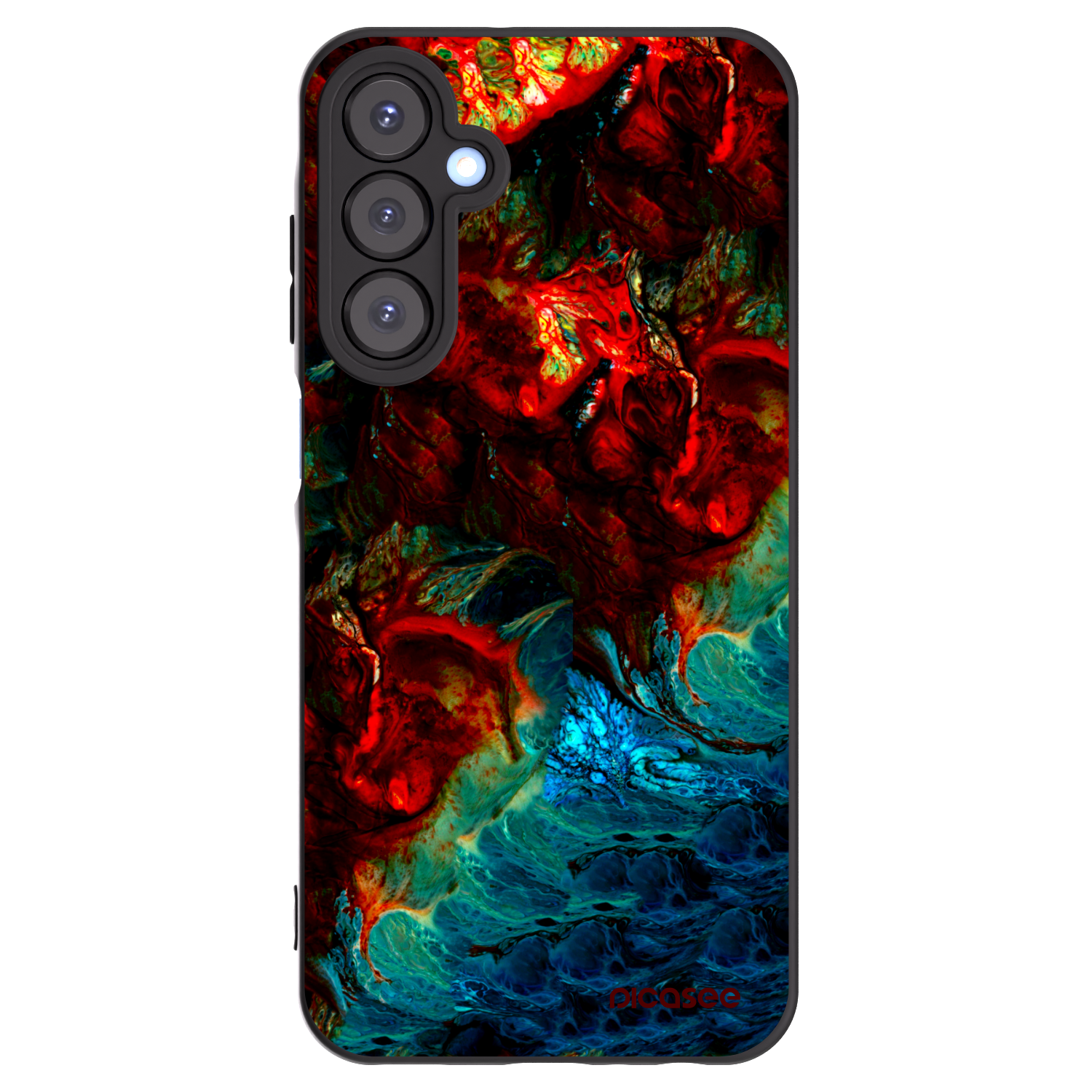Picasee silikonový černý obal pro Samsung Galaxy A25 A256B 5G - Universe
