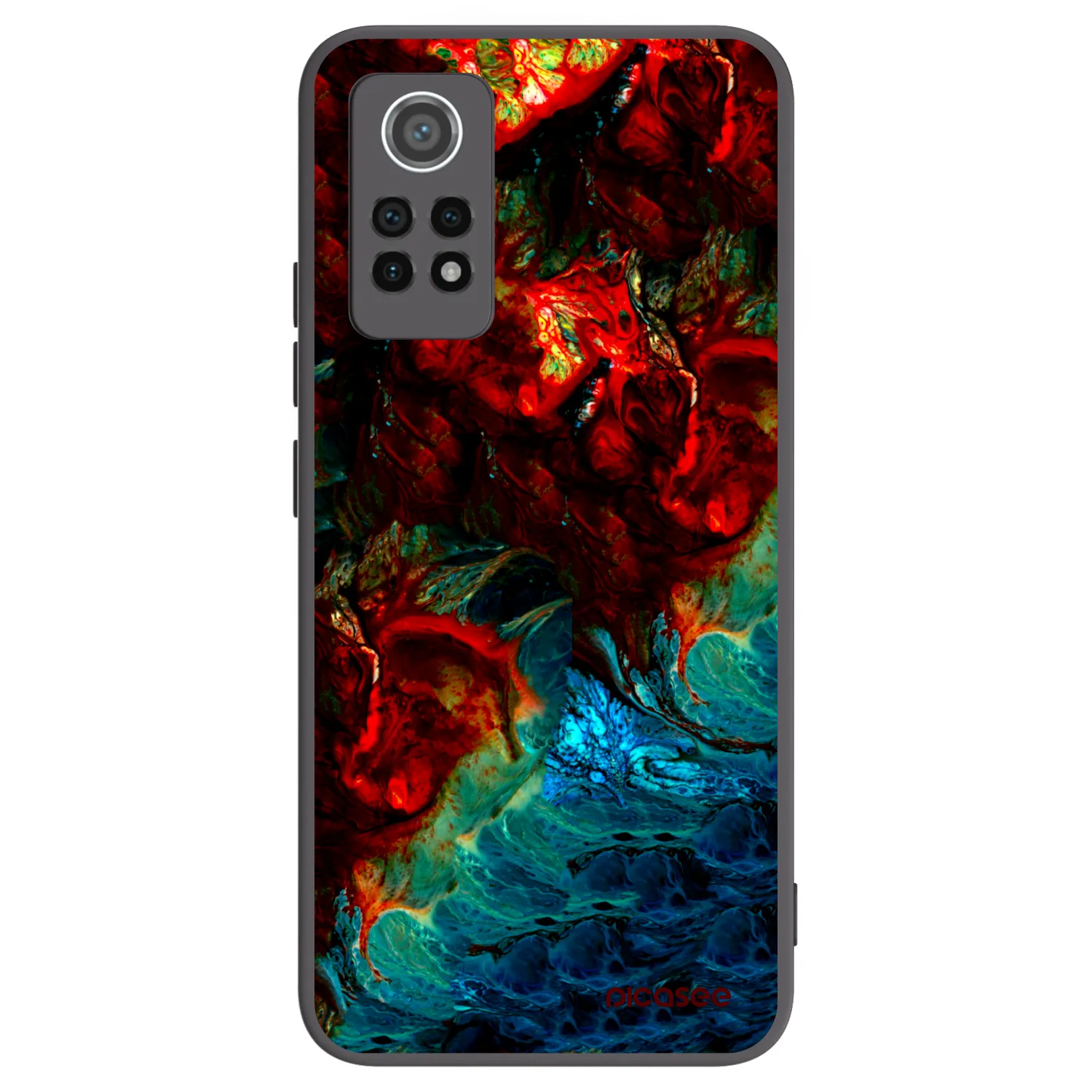 Picasee silikonový černý obal pro Xiaomi Redmi Note 12 Pro 4G - Universe