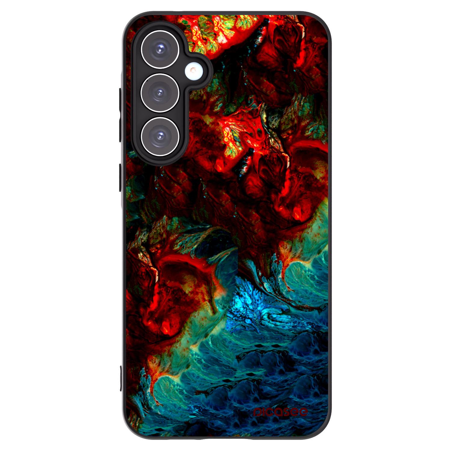 Picasee silikonový černý obal pro Samsung Galaxy A55 5G A556B - Universe