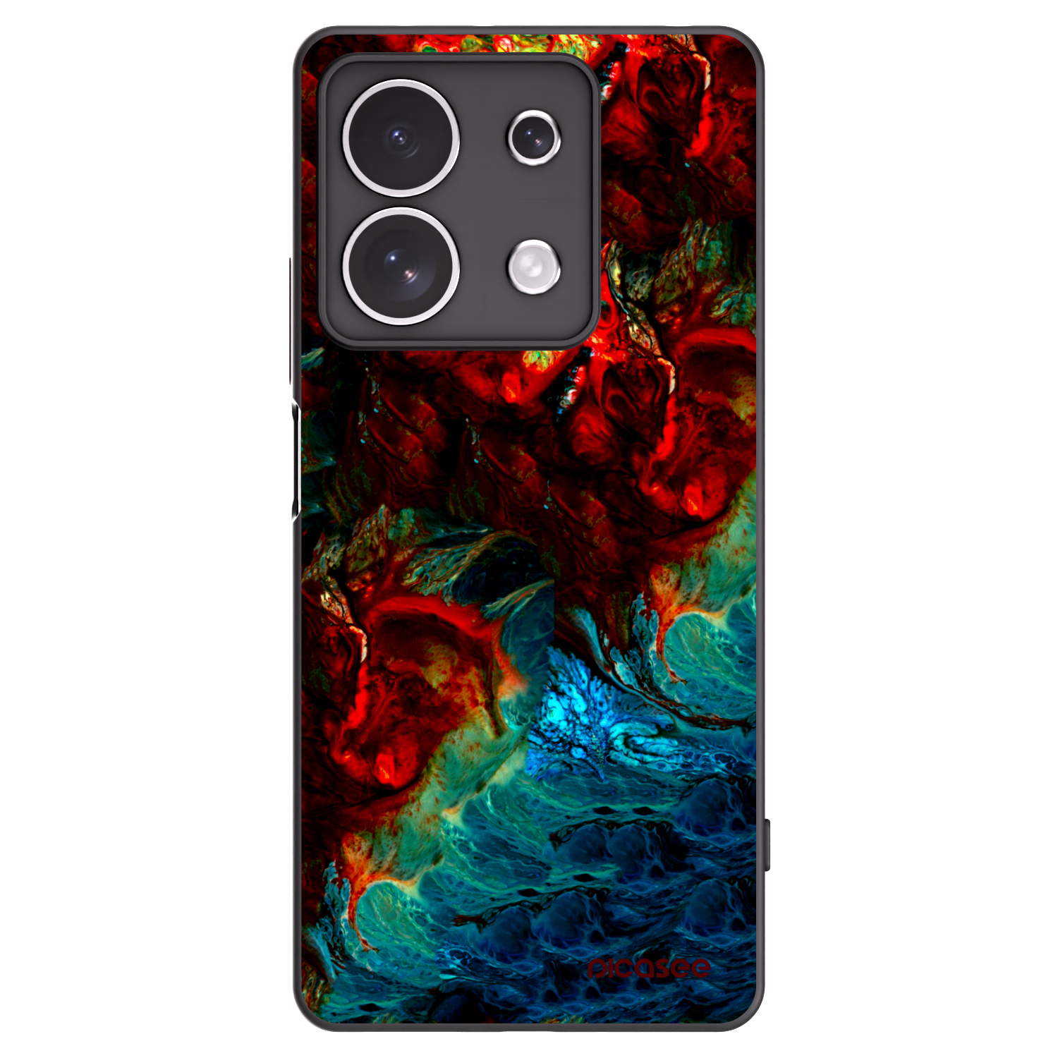 Picasee silikonový černý obal pro Xiaomi Redmi Note 13 4G - Universe