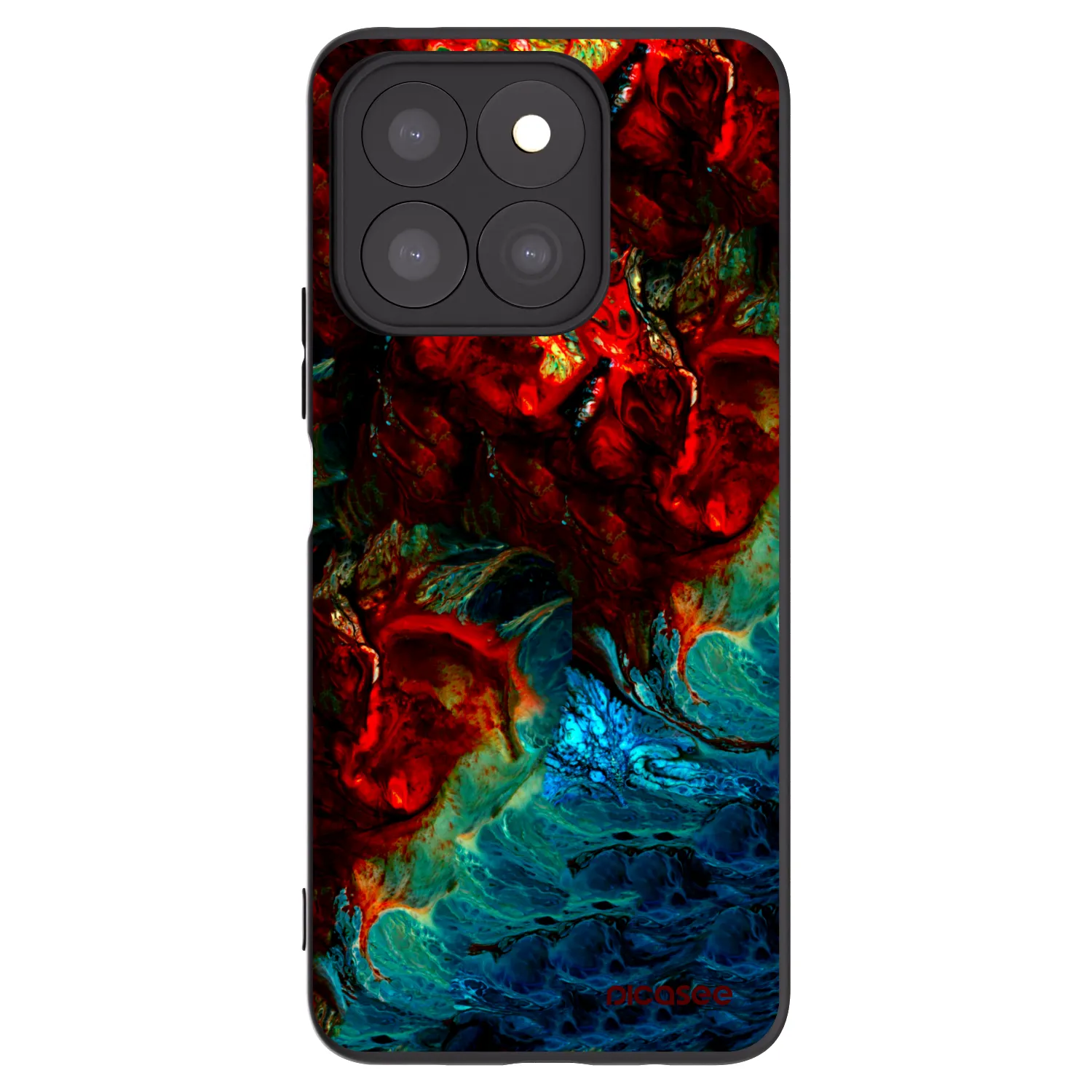 Picasee silikonový černý obal pro Honor X8b - Universe