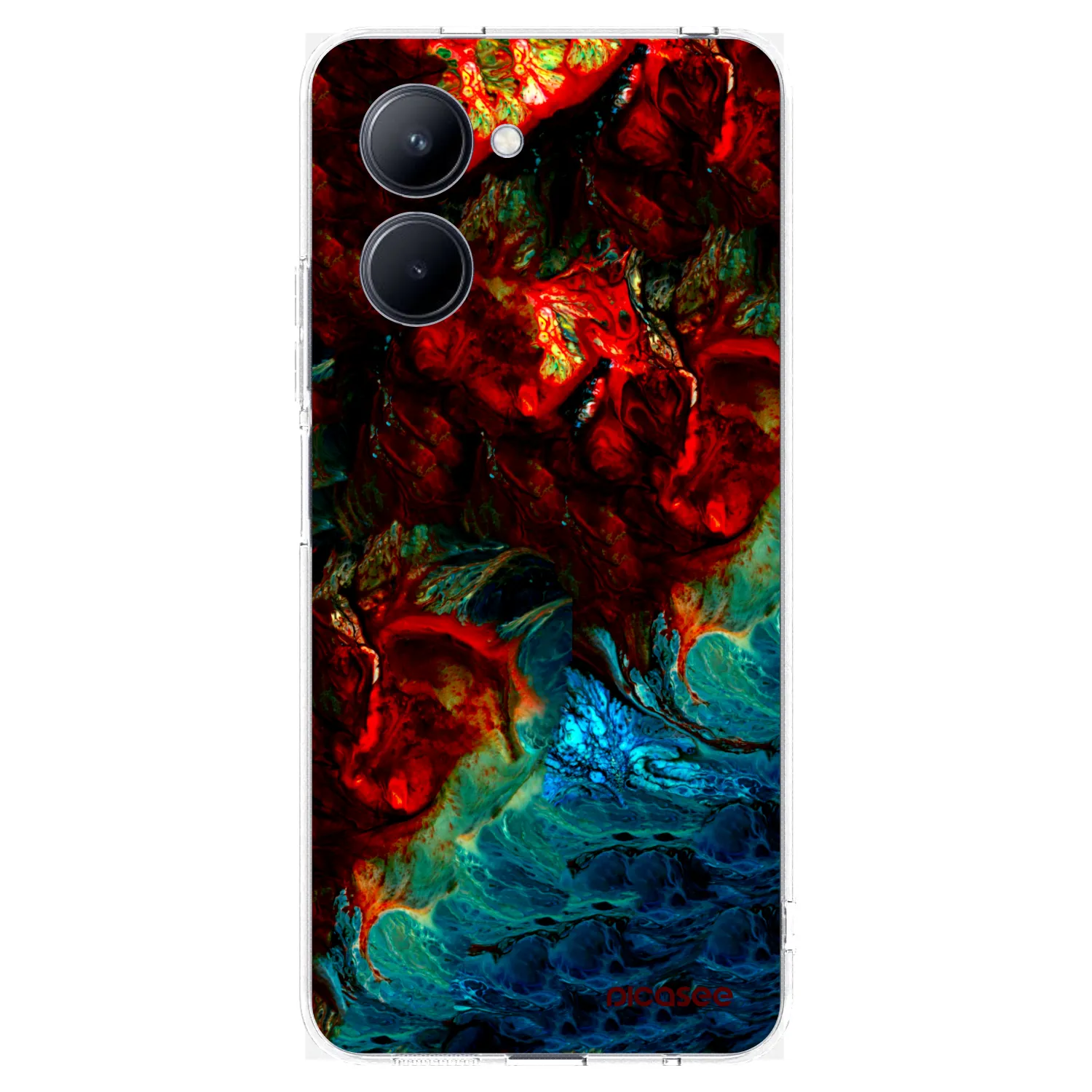 Picasee silikonový průhledný obal pro Realme C33 (2023) - Universe