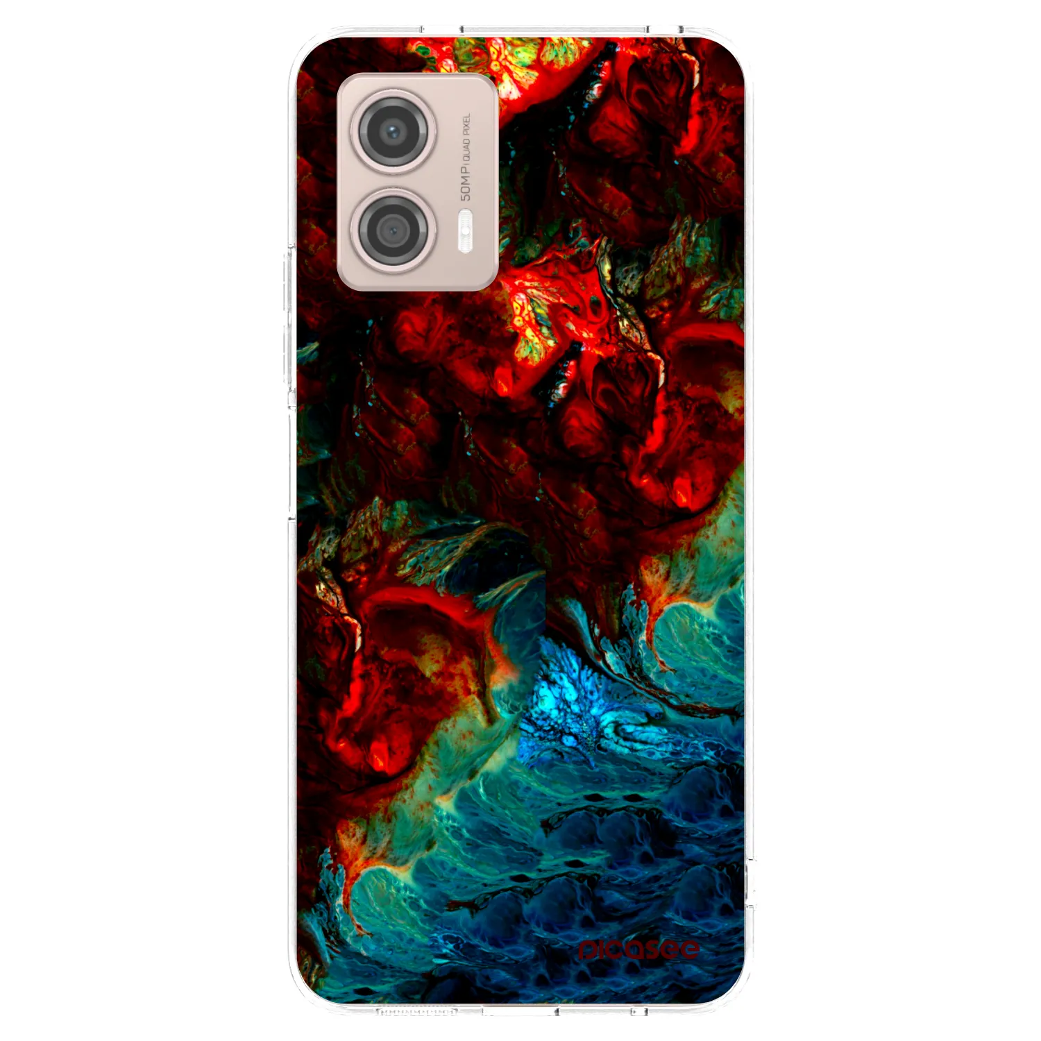 Picasee silikonový průhledný obal pro Motorola Moto G53 5G - Universe