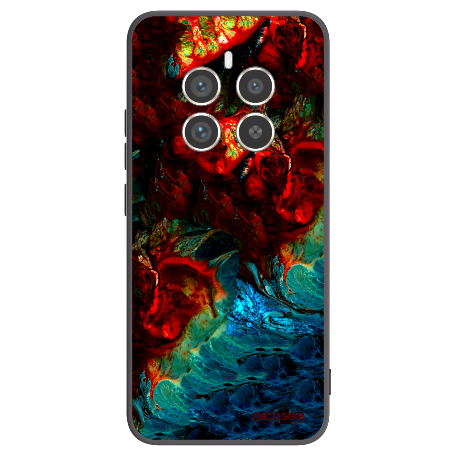 Picasee silikonový černý obal pro Realme 12 Pro 5G - Universe