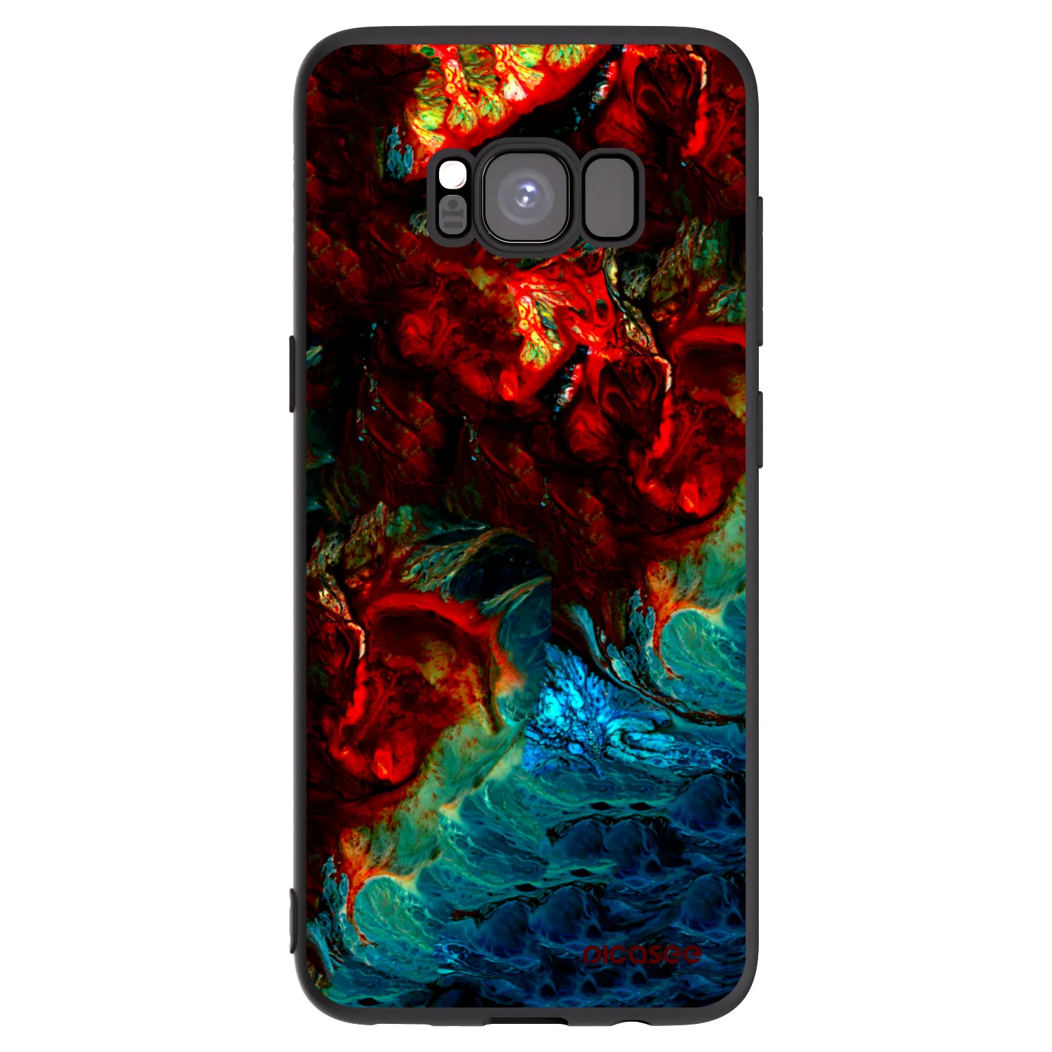 Picasee silikonový černý obal pro Samsung Galaxy S8 G950F - Universe