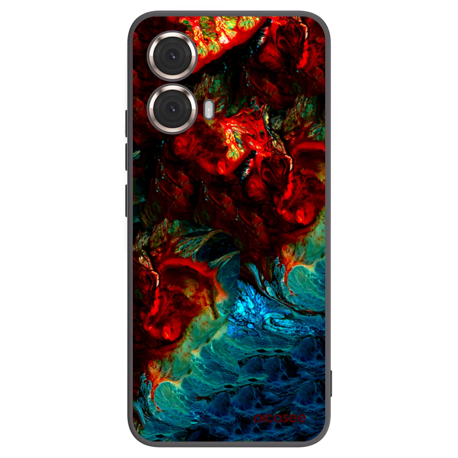Picasee silikonový černý obal pro Motorola Moto G85 - Universe