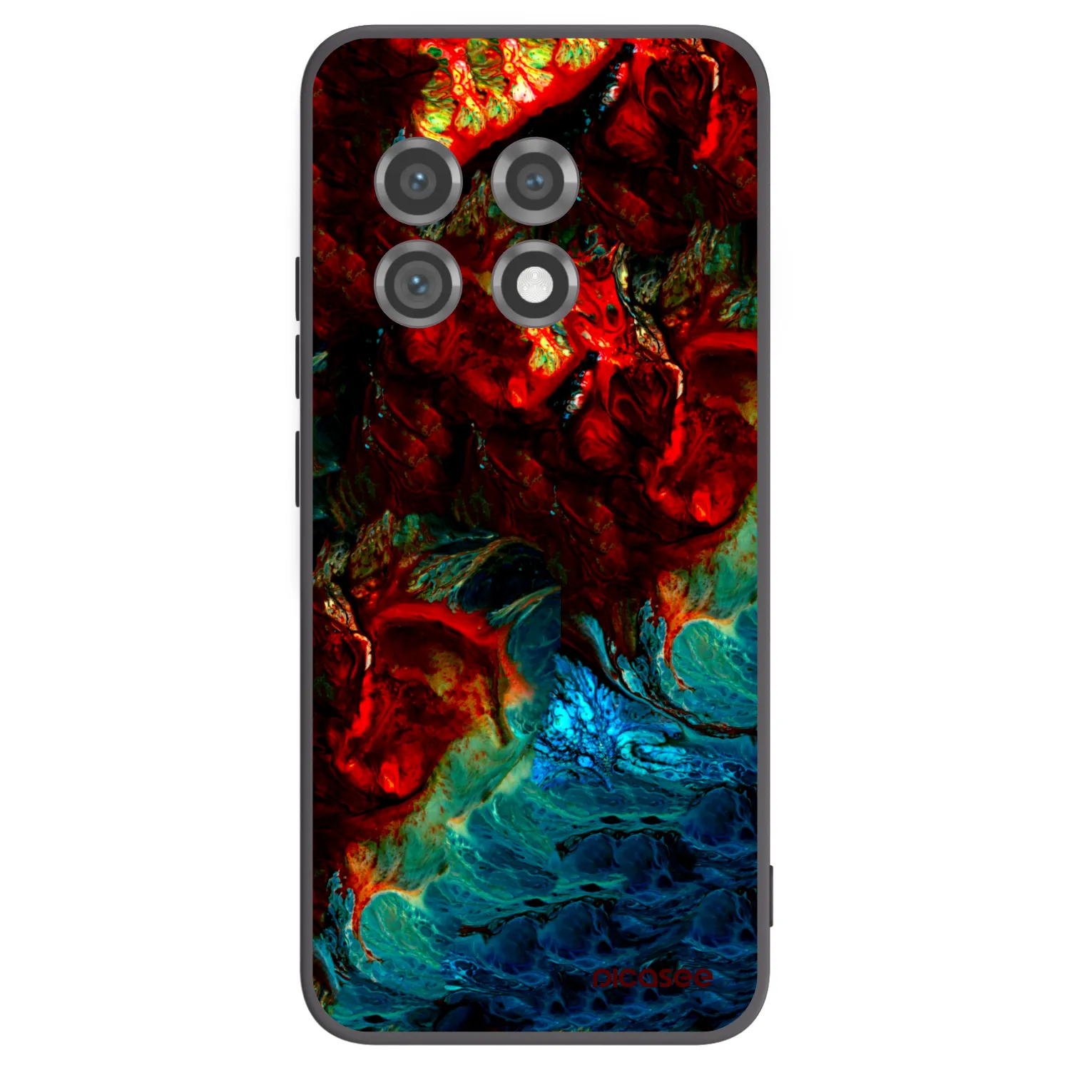 Picasee silikonový černý obal pro OnePlus 11 5G - Universe