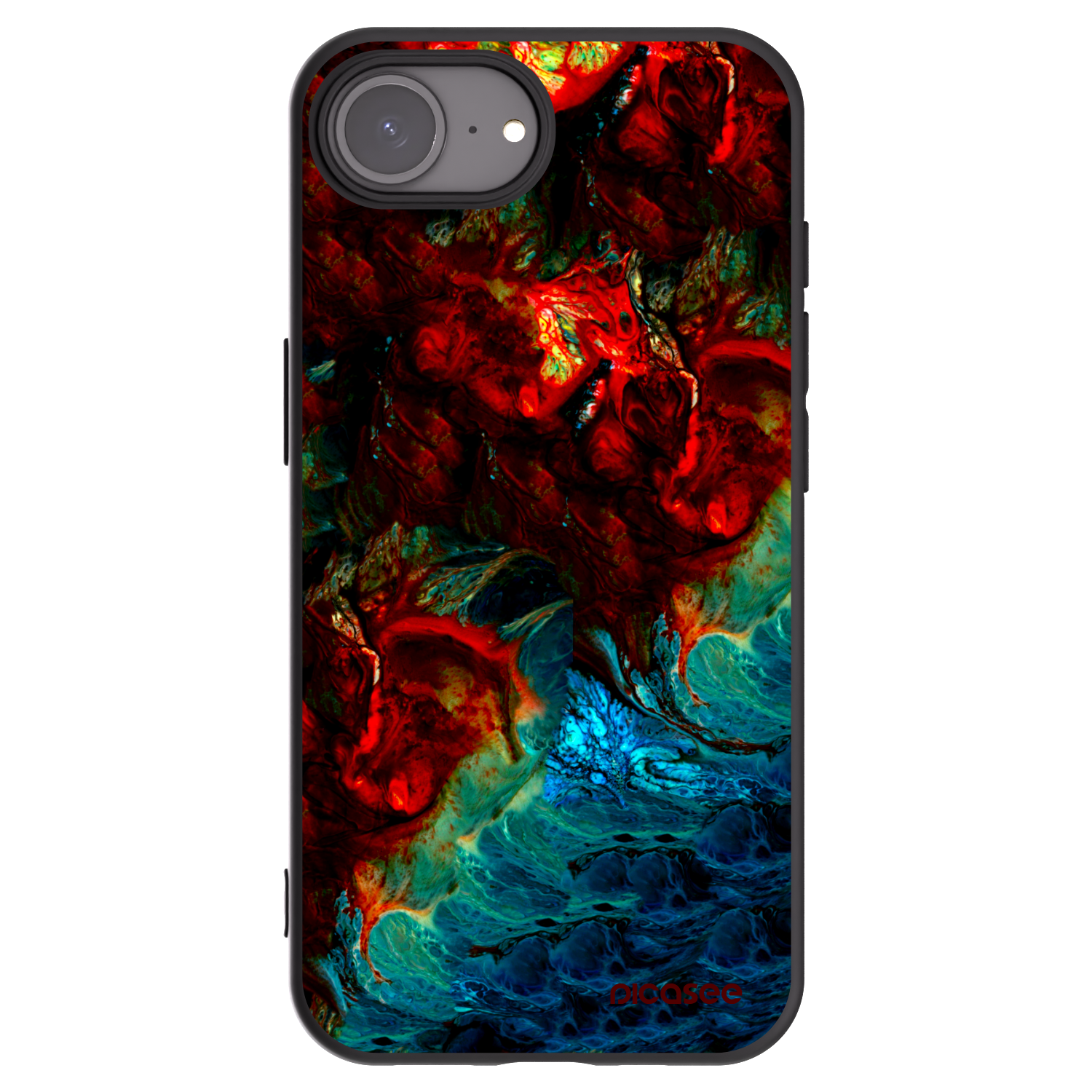 Picasee silikonový černý obal pro Apple iPhone 16e - Universe