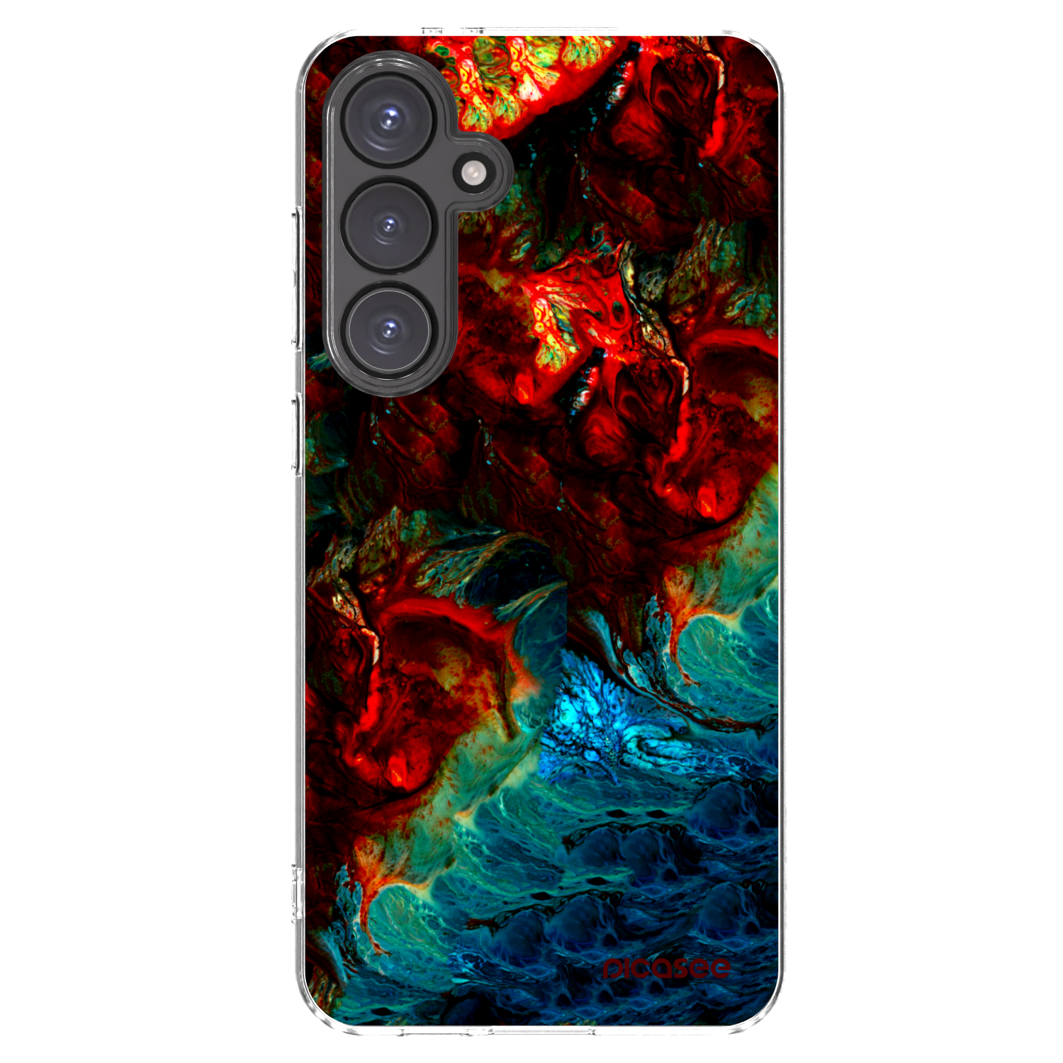 Picasee silikonový průhledný obal pro Samsung Galaxy S24 FE S721B - Universe