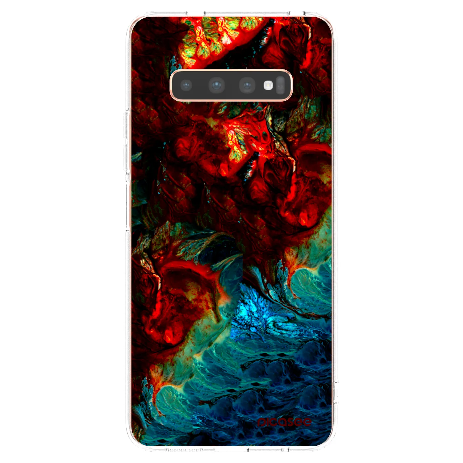 Picasee silikonový průhledný obal pro Samsung Galaxy S10 Plus G975 - Universe