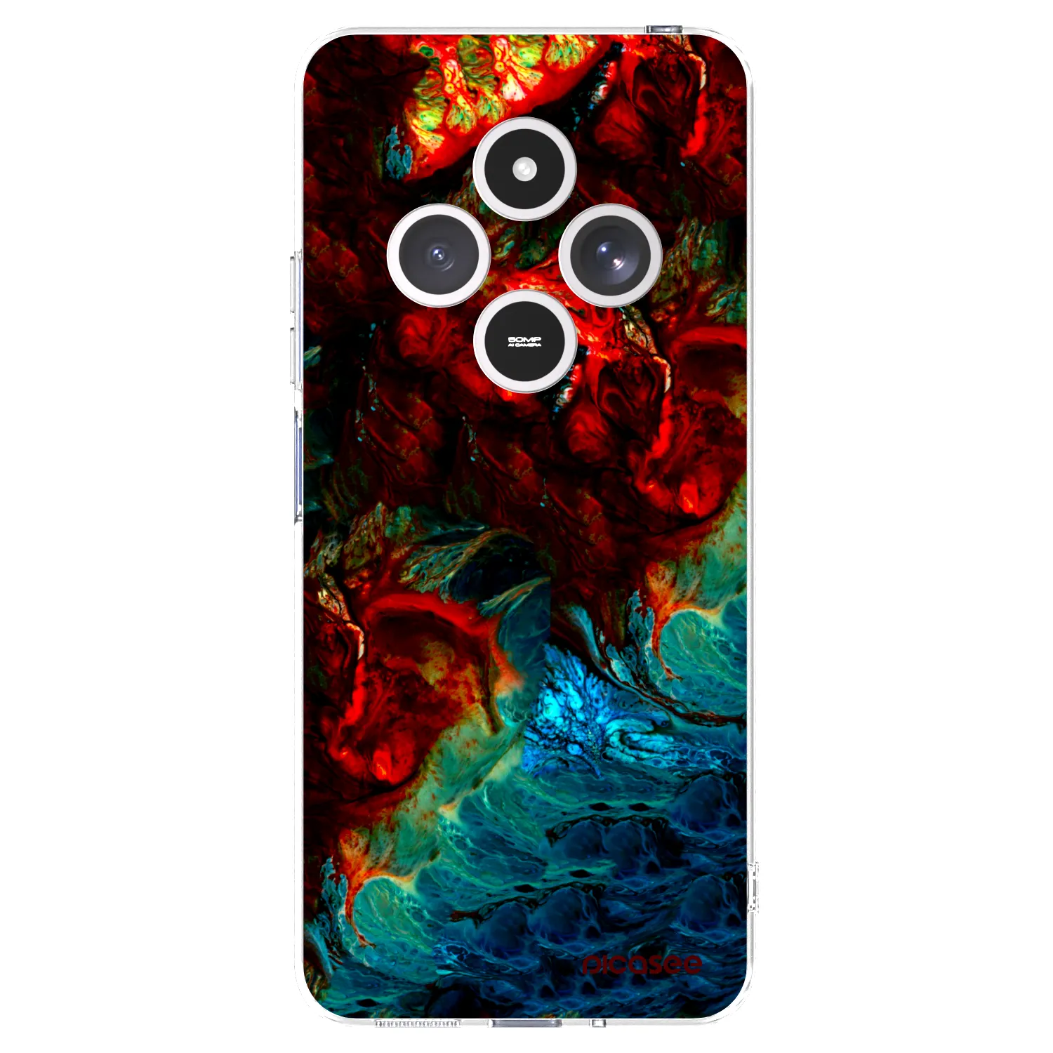 Picasee silikonový průhledný obal pro Xiaomi Redmi 14C - Universe