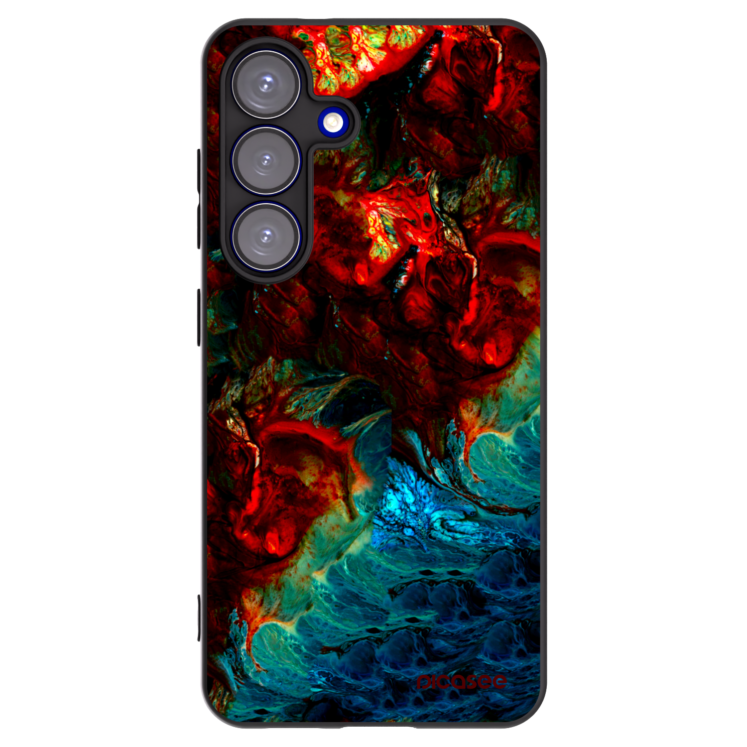 Picasee silikonový černý obal pro Samsung Galaxy S25 5G - Universe