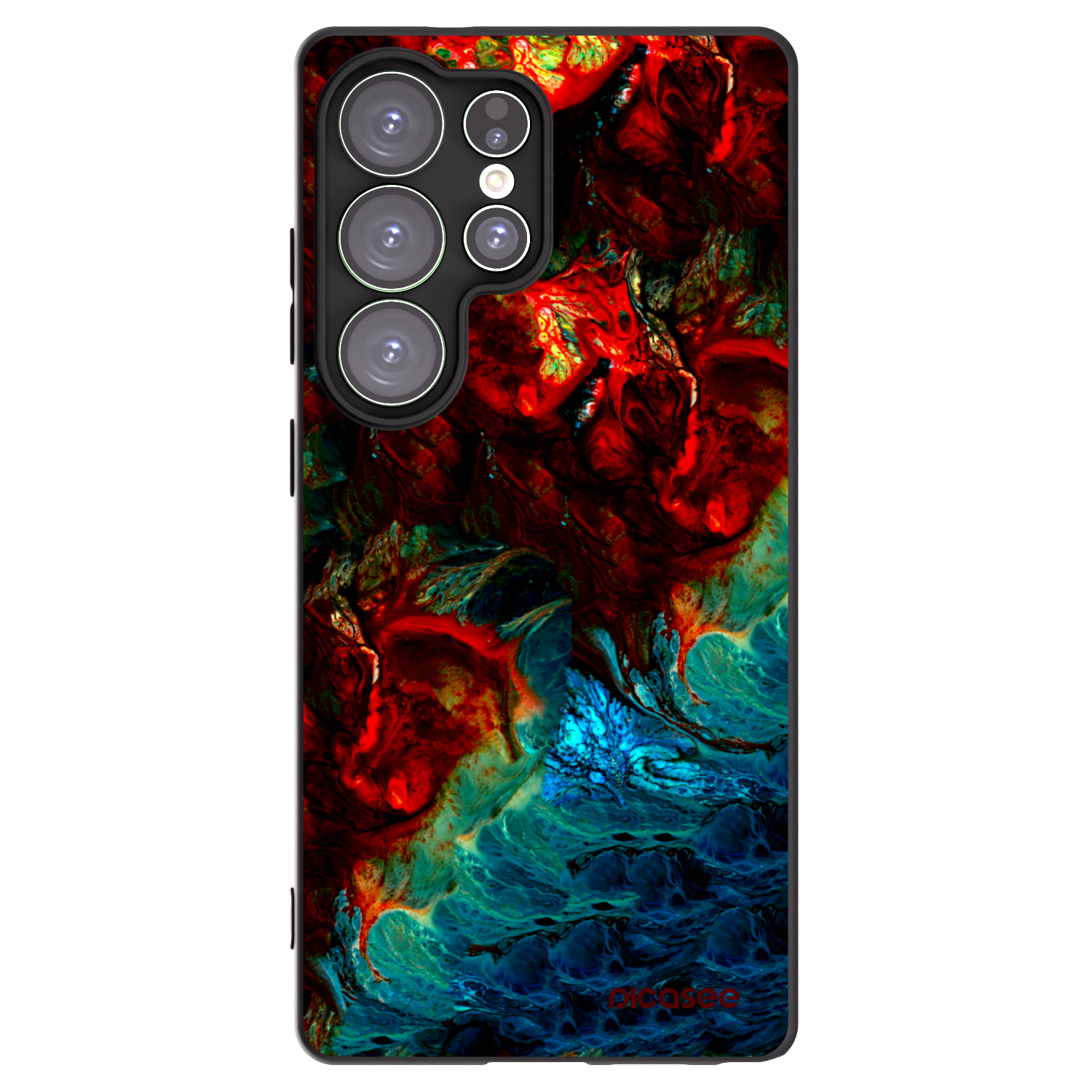 Picasee silikonový černý obal pro Samsung Galaxy S25 Ultra 5G - Universe