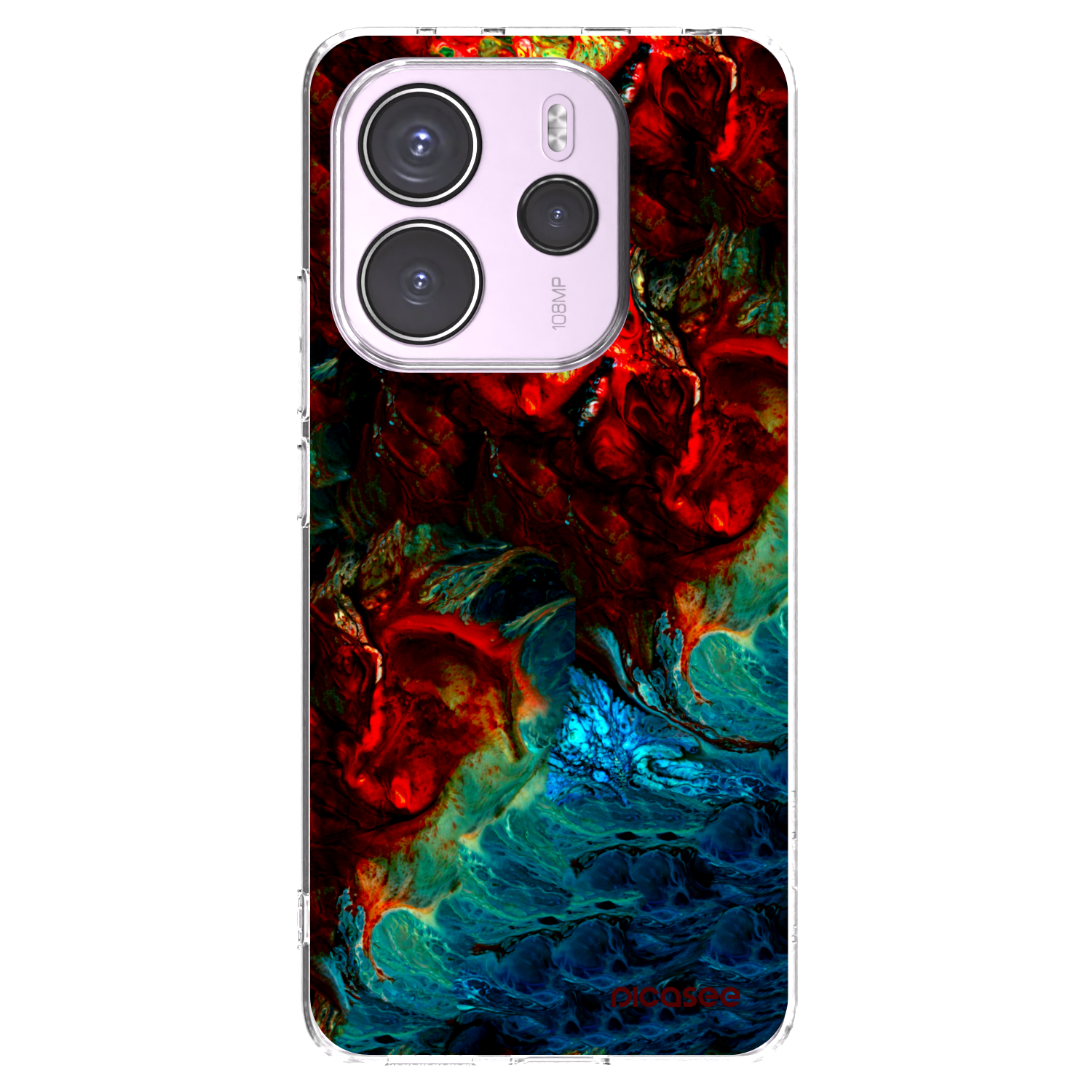 Picasee silikonový průhledný obal pro Xiaomi Redmi Note 14 4G - Universe