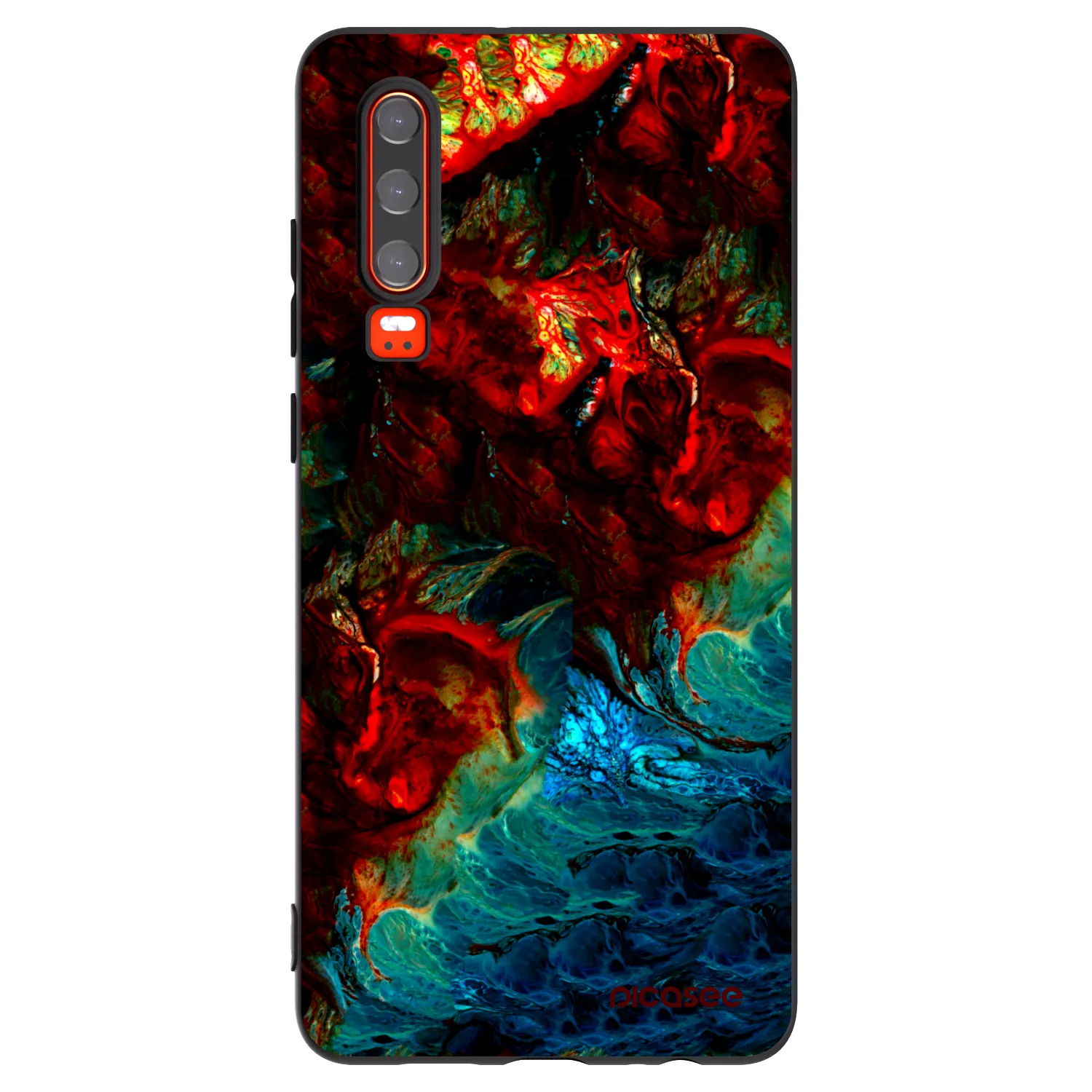 Picasee silikonový černý obal pro Huawei P30 - Universe