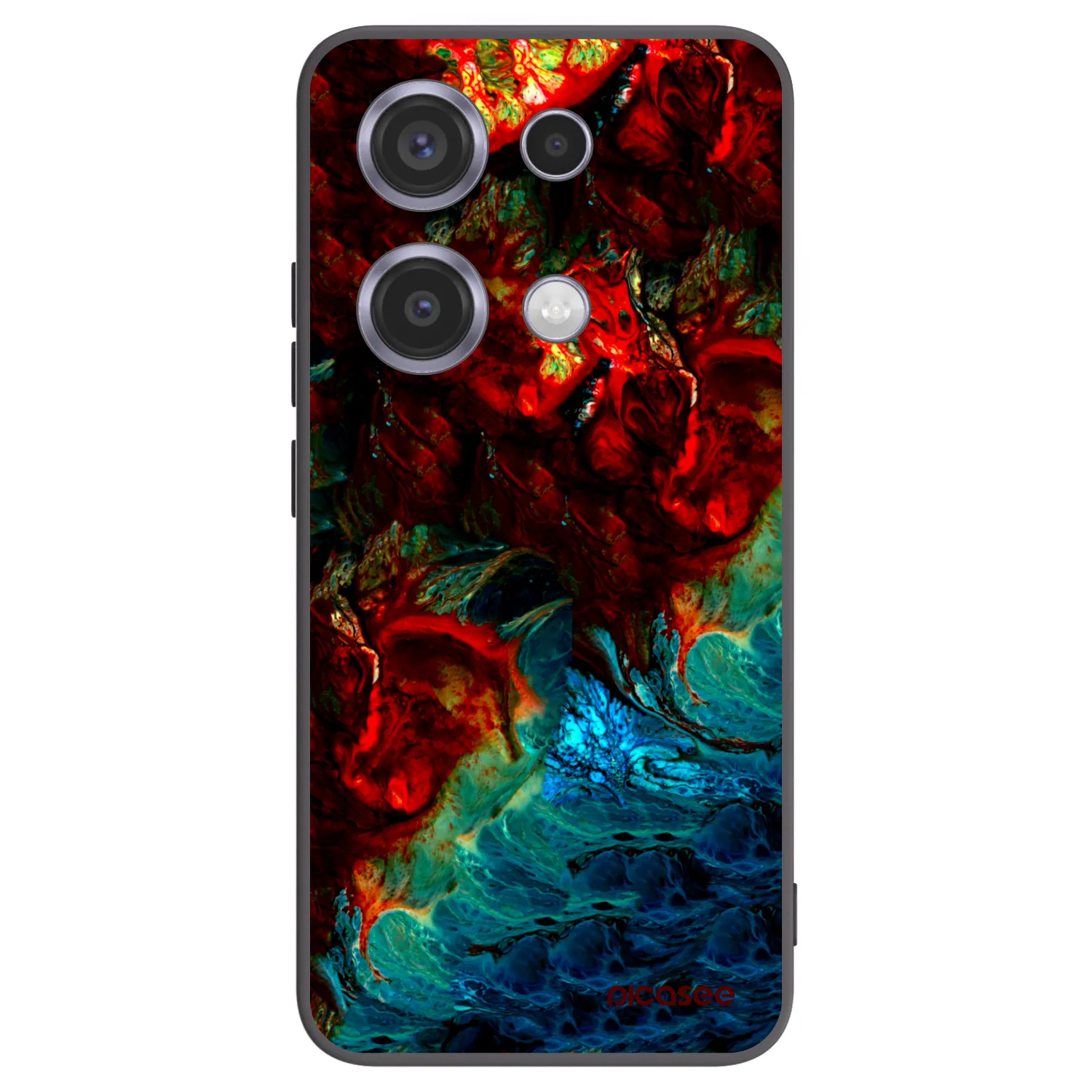 Picasee silikonový černý obal pro Xiaomi Redmi Note 14S - Universe
