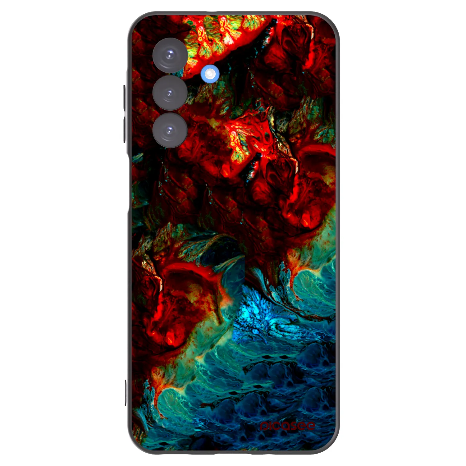 Picasee silikonový černý obal pro Samsung Galaxy A17 5G - Universe