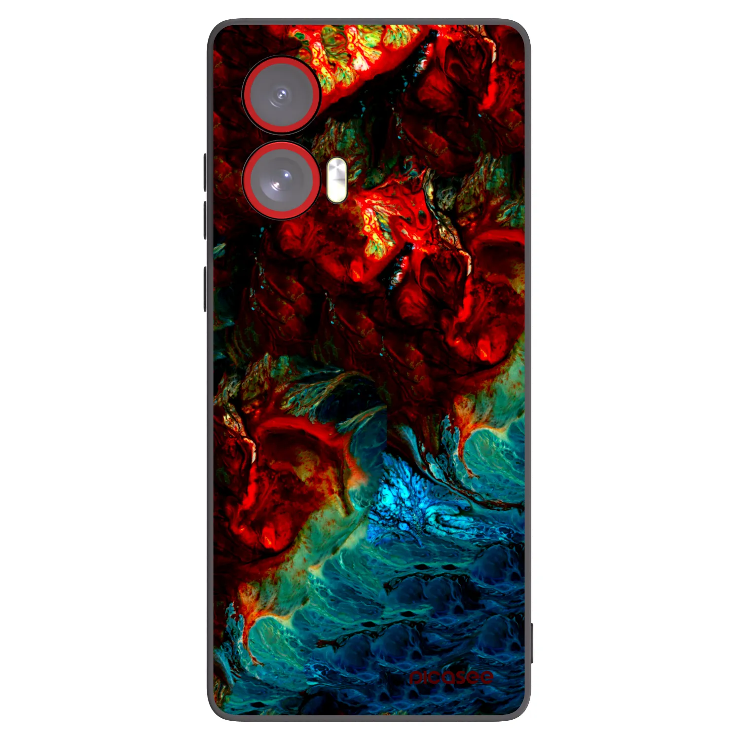 Picasee silikonový černý obal pro Motorola Edge 50 Fusion - Universe