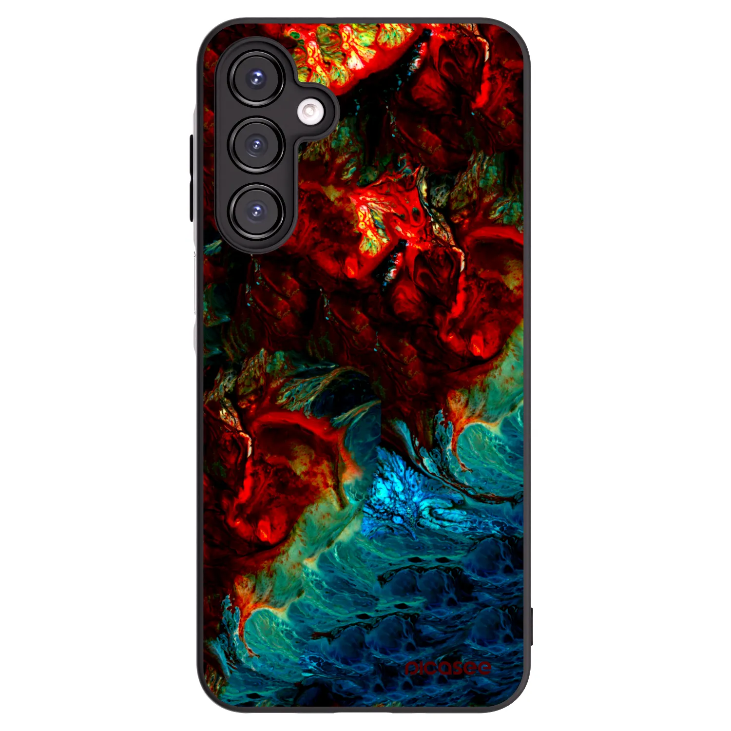 Picasee silikonový černý obal pro Samsung Galaxy A16 4G - Universe