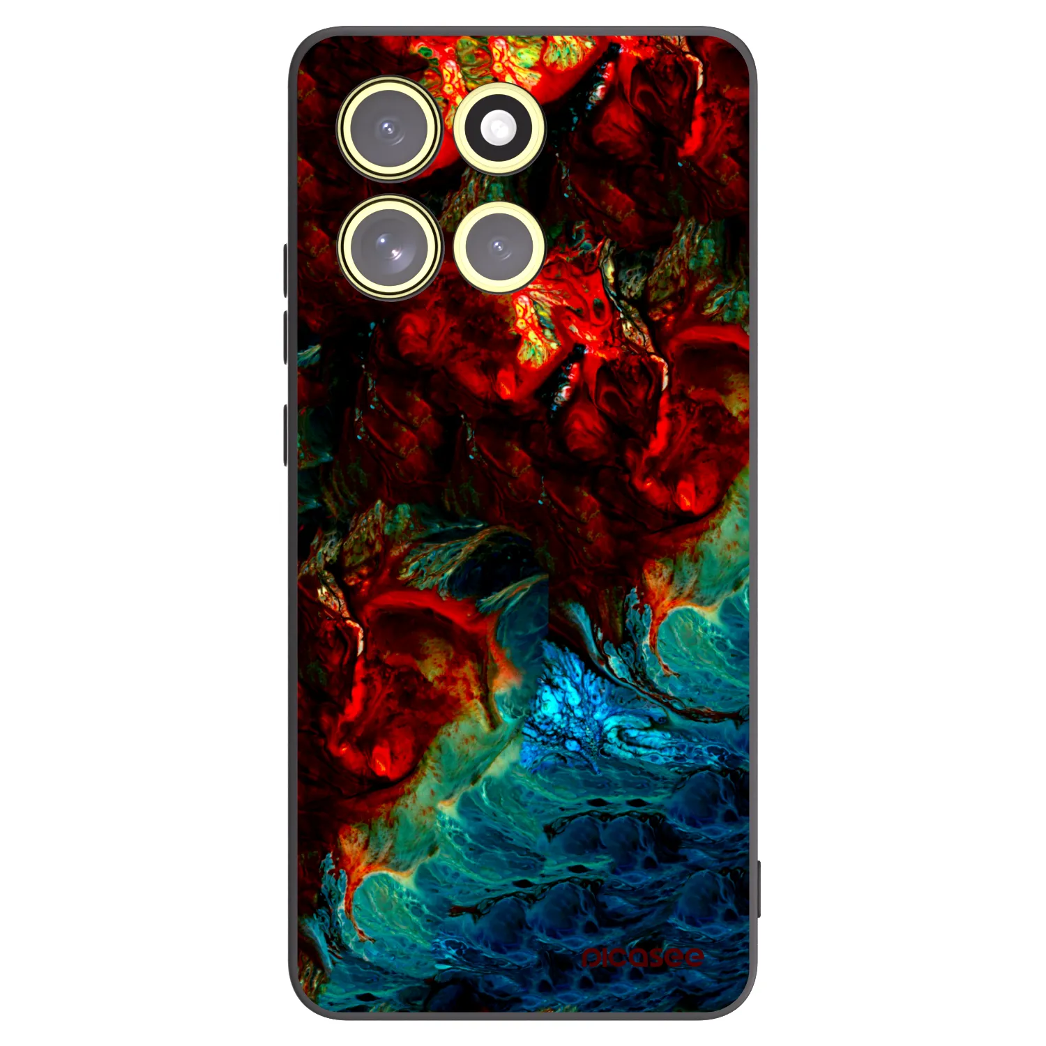 Picasee silikonový černý obal pro Motorola Moto G86 Power 5G - Universe