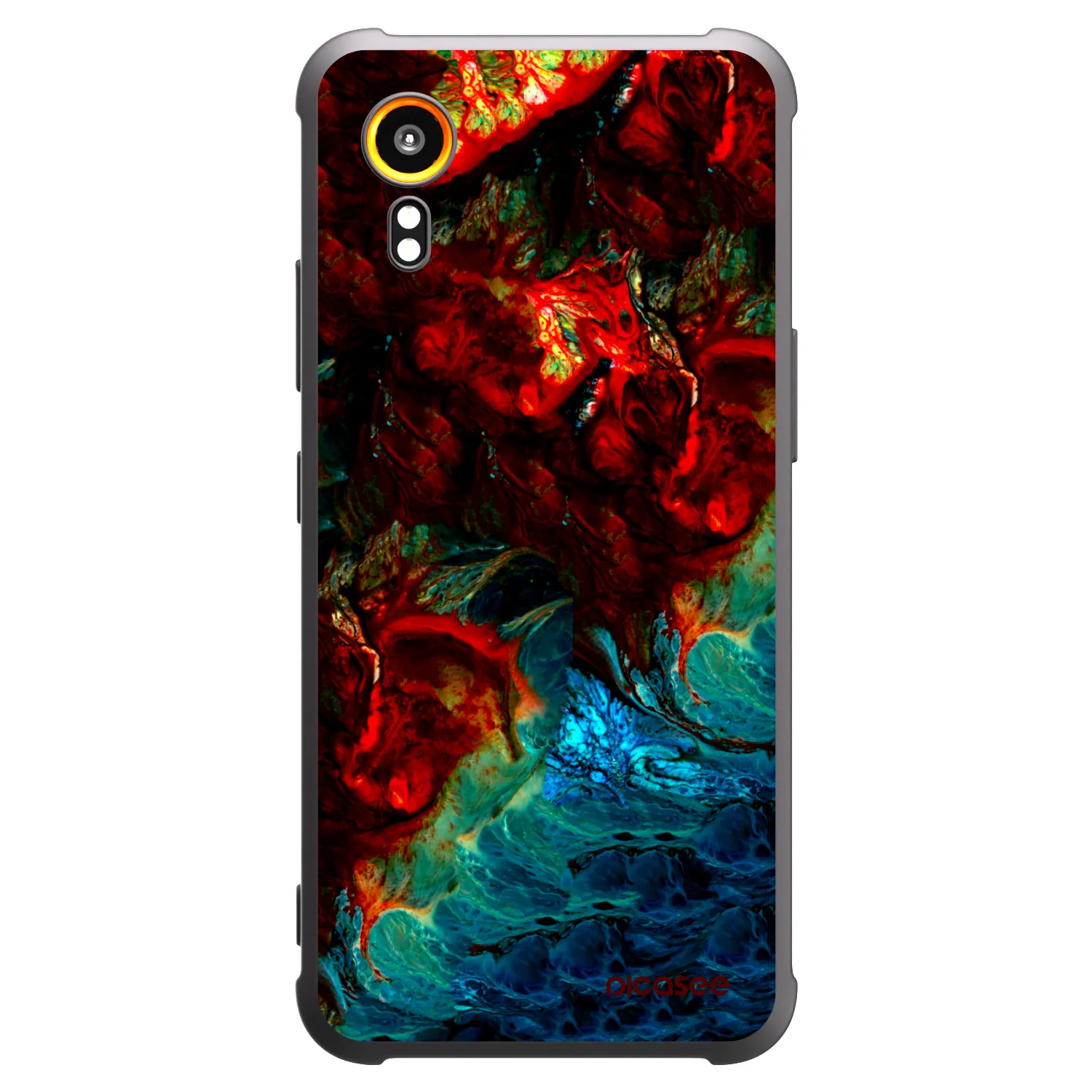 Picasee silikonový černý obal pro Samsung Galaxy Xcover 7 - Universe