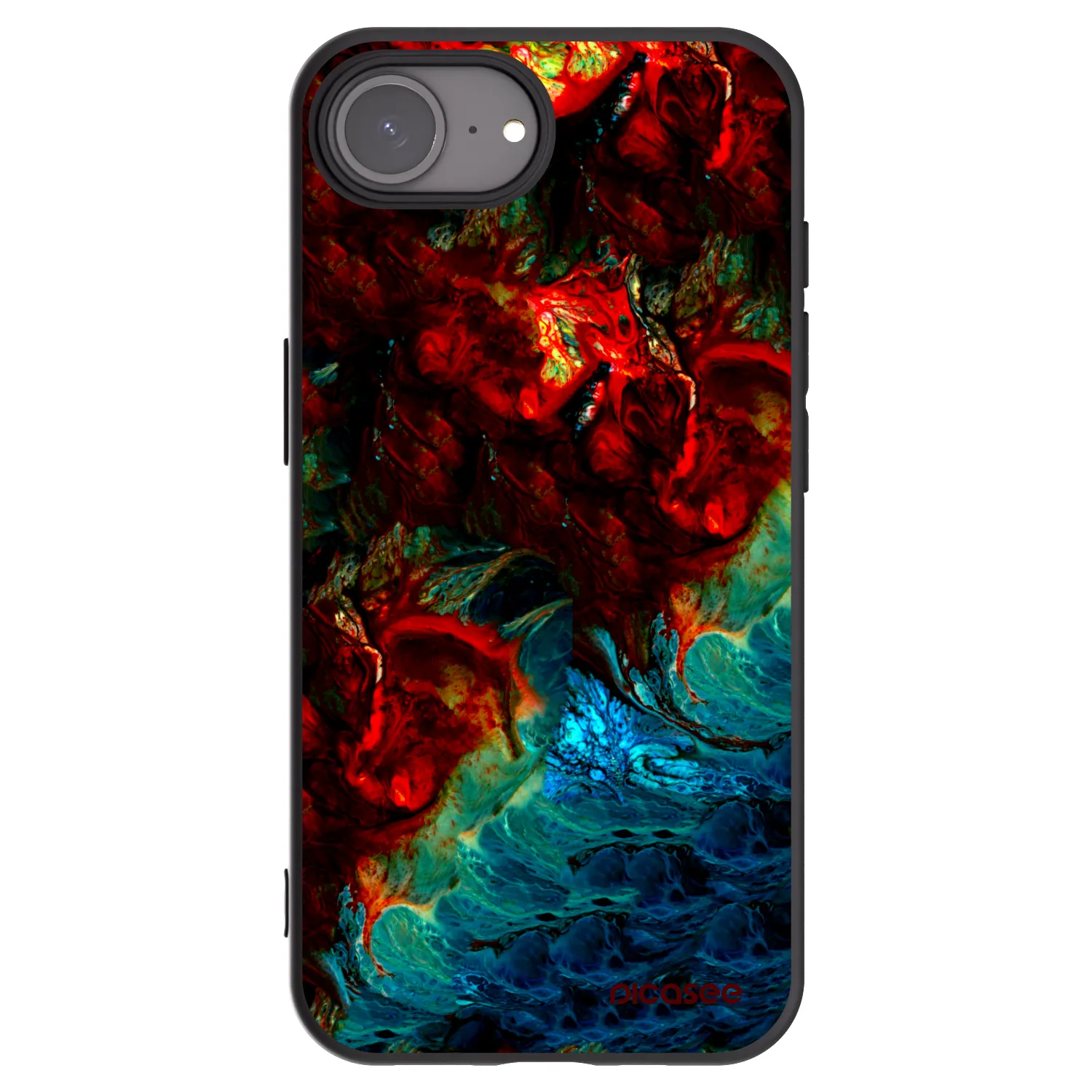 Picasee silikonový černý obal pro Apple iPhone 17e - Universe