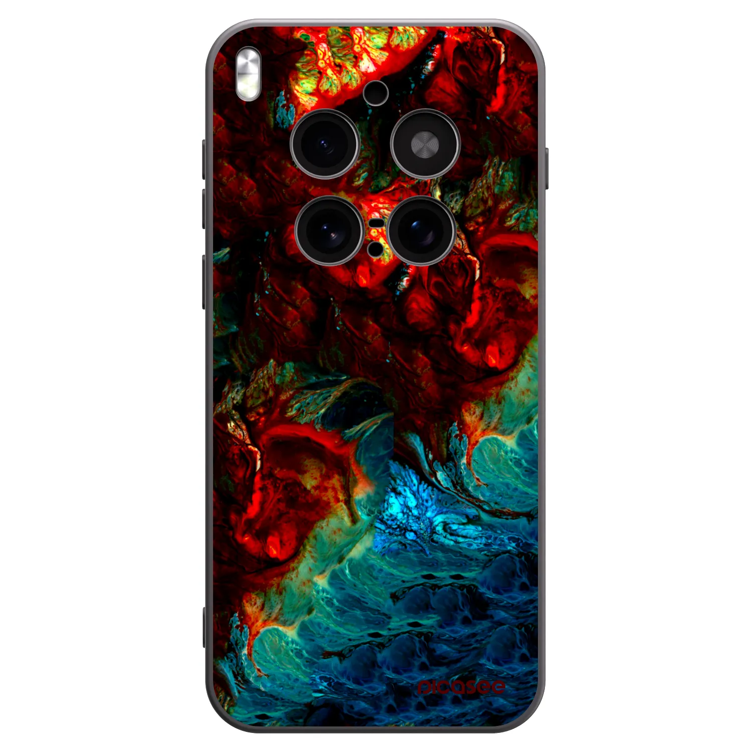 Picasee silikonový černý obal pro Vivo X300 Pro - Universe