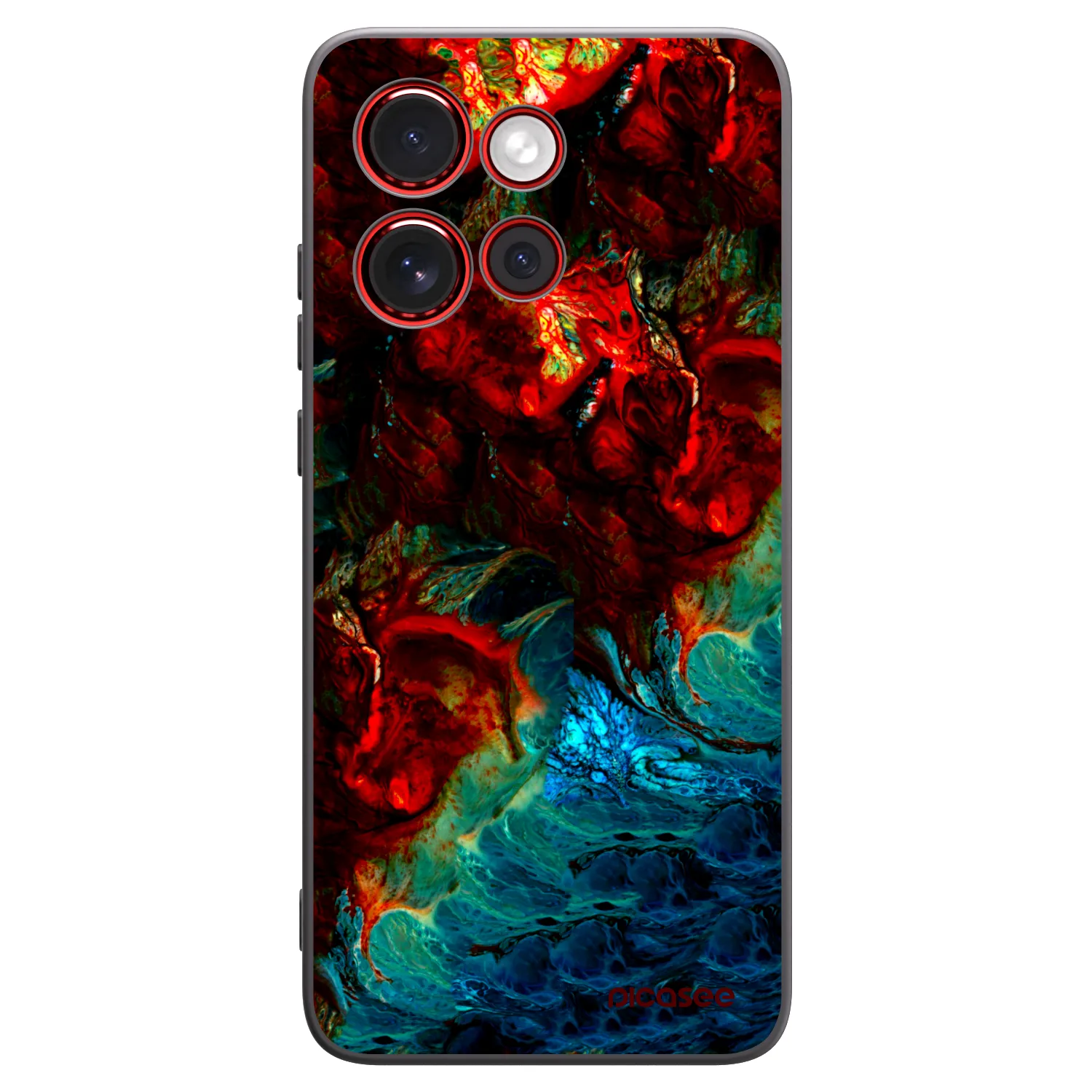 Picasee silikonový černý obal pro Motorola Edge 60 Neo 5G - Universe