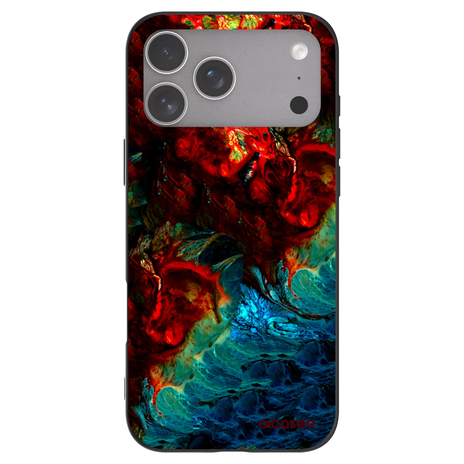 Picasee silikonový černý obal pro Apple iPhone 18 Pro Max - Universe