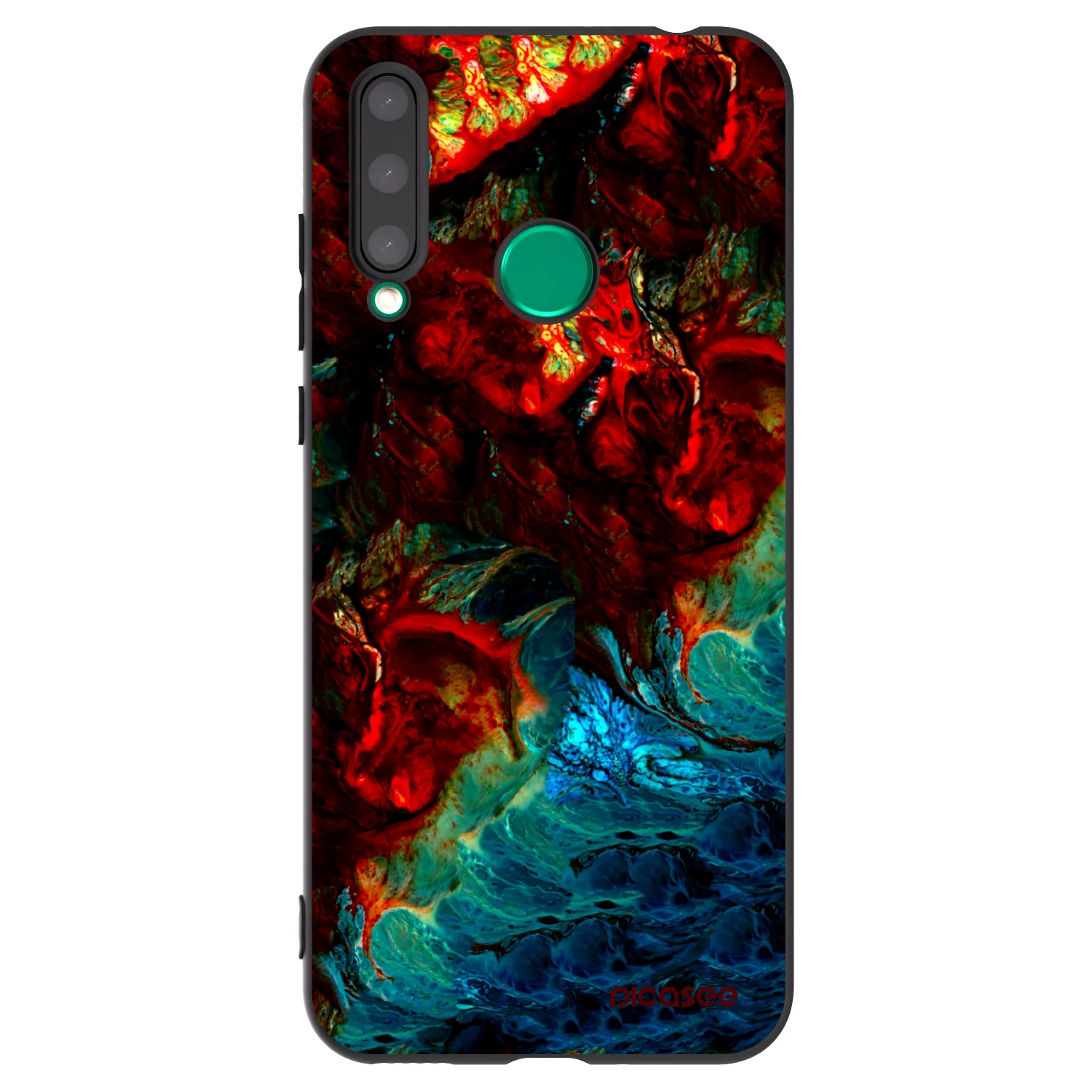 Picasee silikonový černý obal pro Honor 20 Lite - Universe