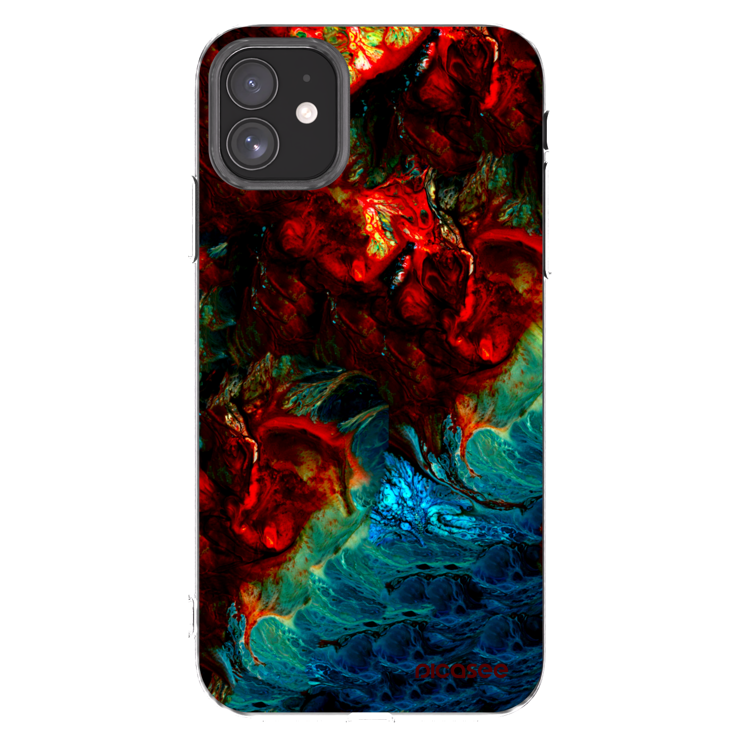 Picasee silikonový průhledný obal pro Apple iPhone 11 - Universe
