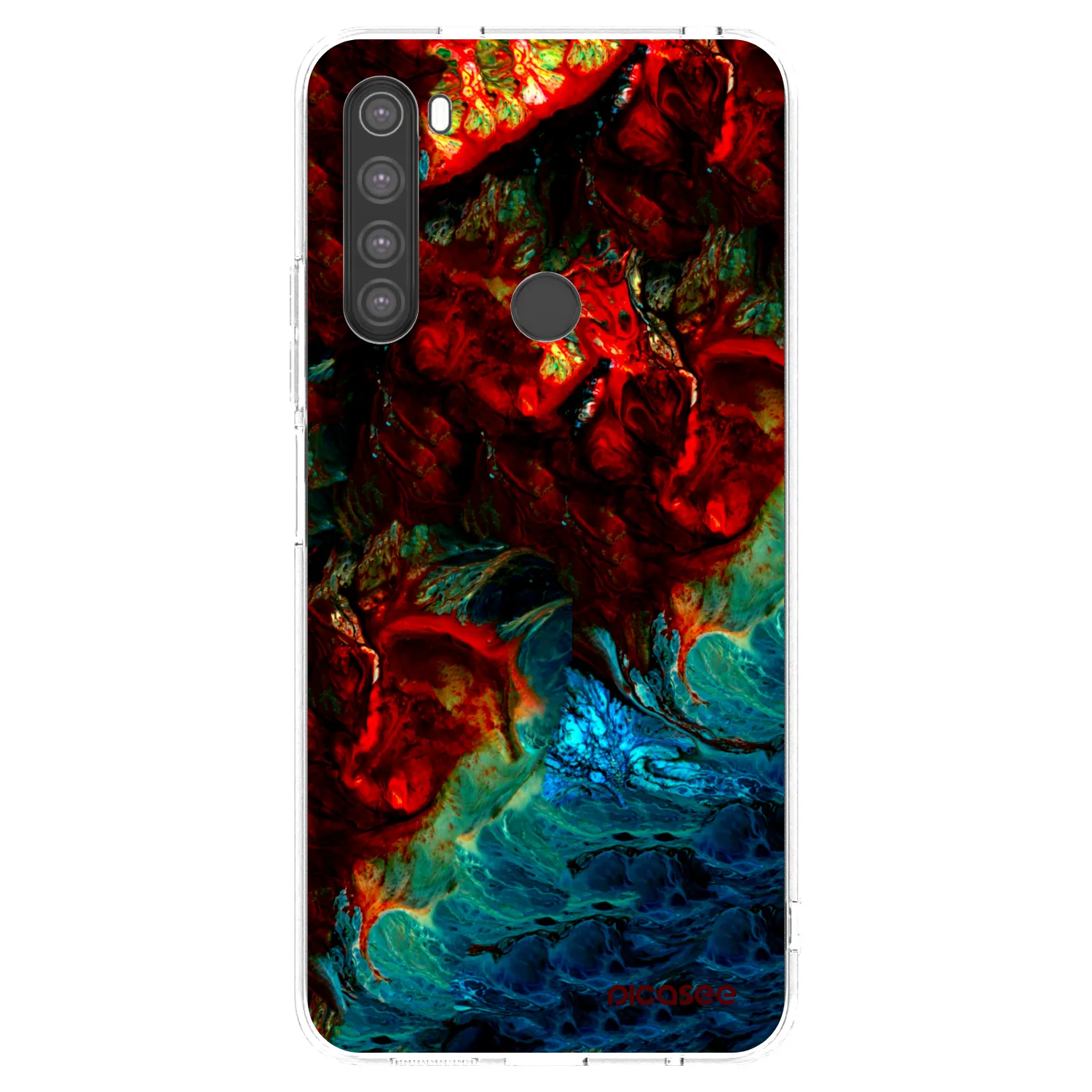 Picasee silikonový průhledný obal pro Xiaomi Redmi Note 8 - Universe