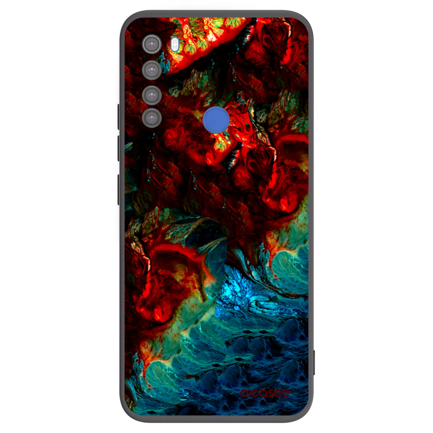 Picasee silikonový černý obal pro Xiaomi Redmi Note 8T - Universe